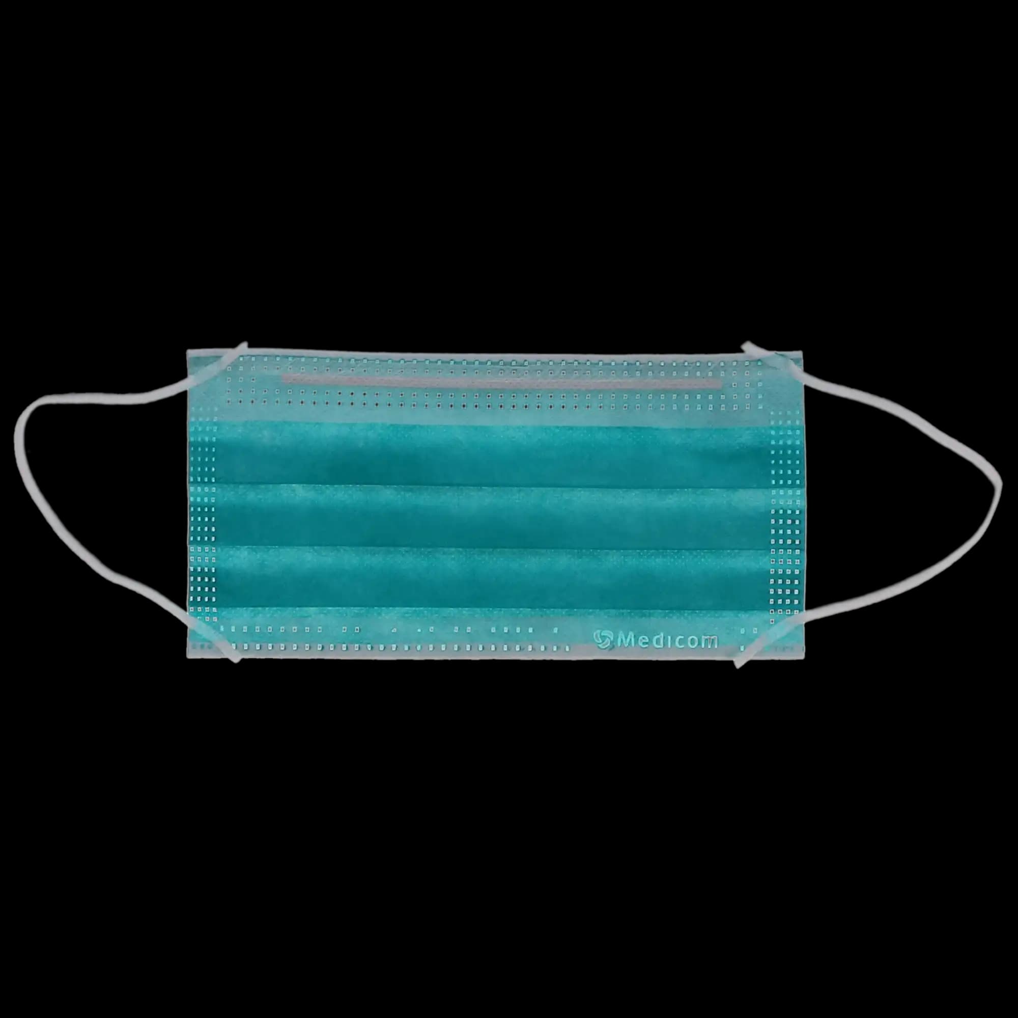 Medicom SafeMask Premier Elite Procedure Earloop Mask, ASTM Level 3, Teal, 50/Box, 2043 thumbnail 5