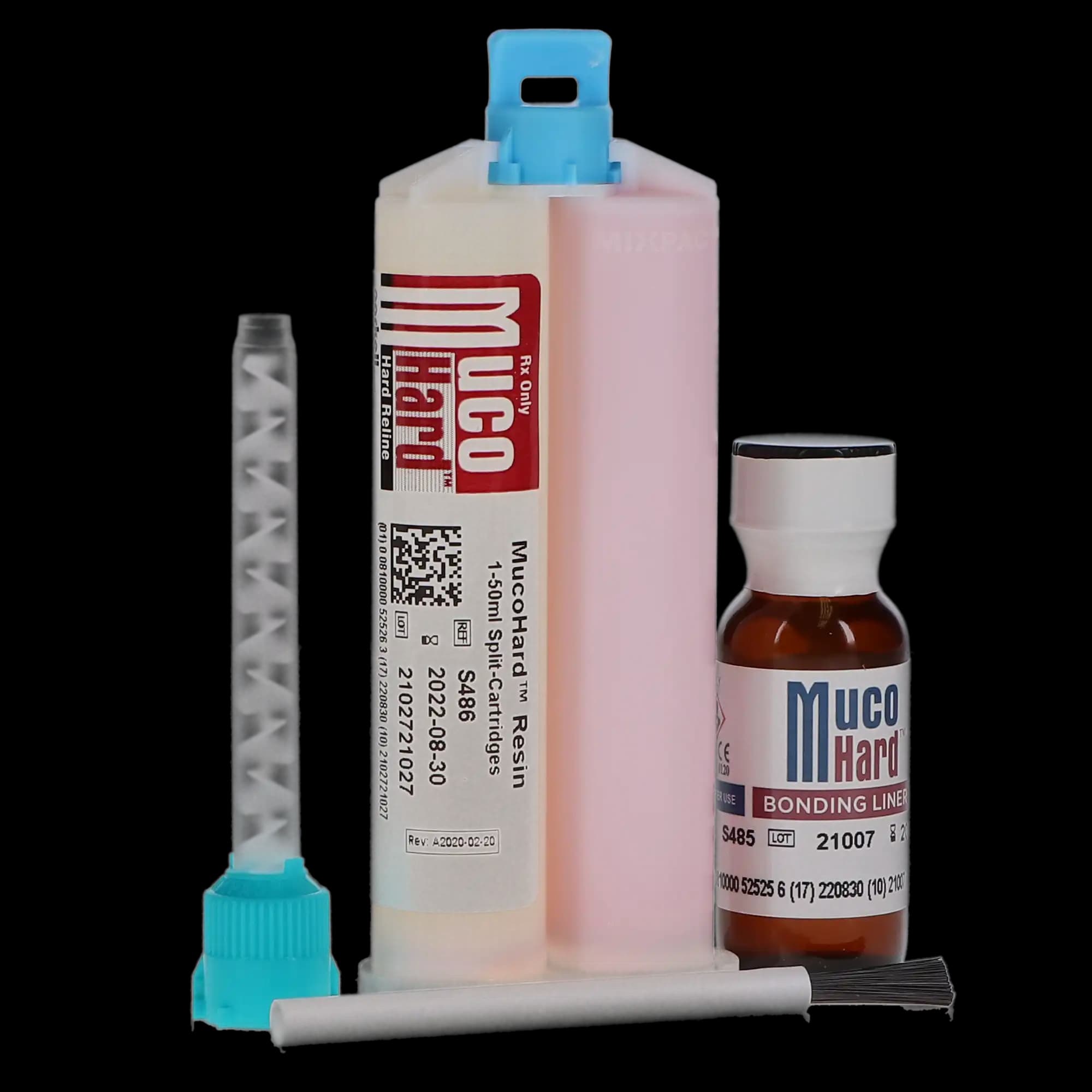MucoHard+ Hard Denture Reline Kit, Self-Cure, Translucent Pink, 50 mL Cartridge, S640 thumbnail 11