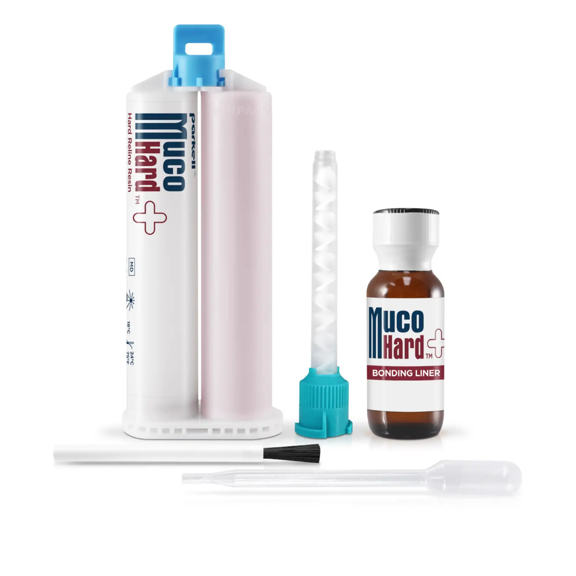 MucoHard+ Hard Denture Reline Kit, Self-Cure, Translucent Pink, 50 mL Cartridge, S640 thumbnail 10