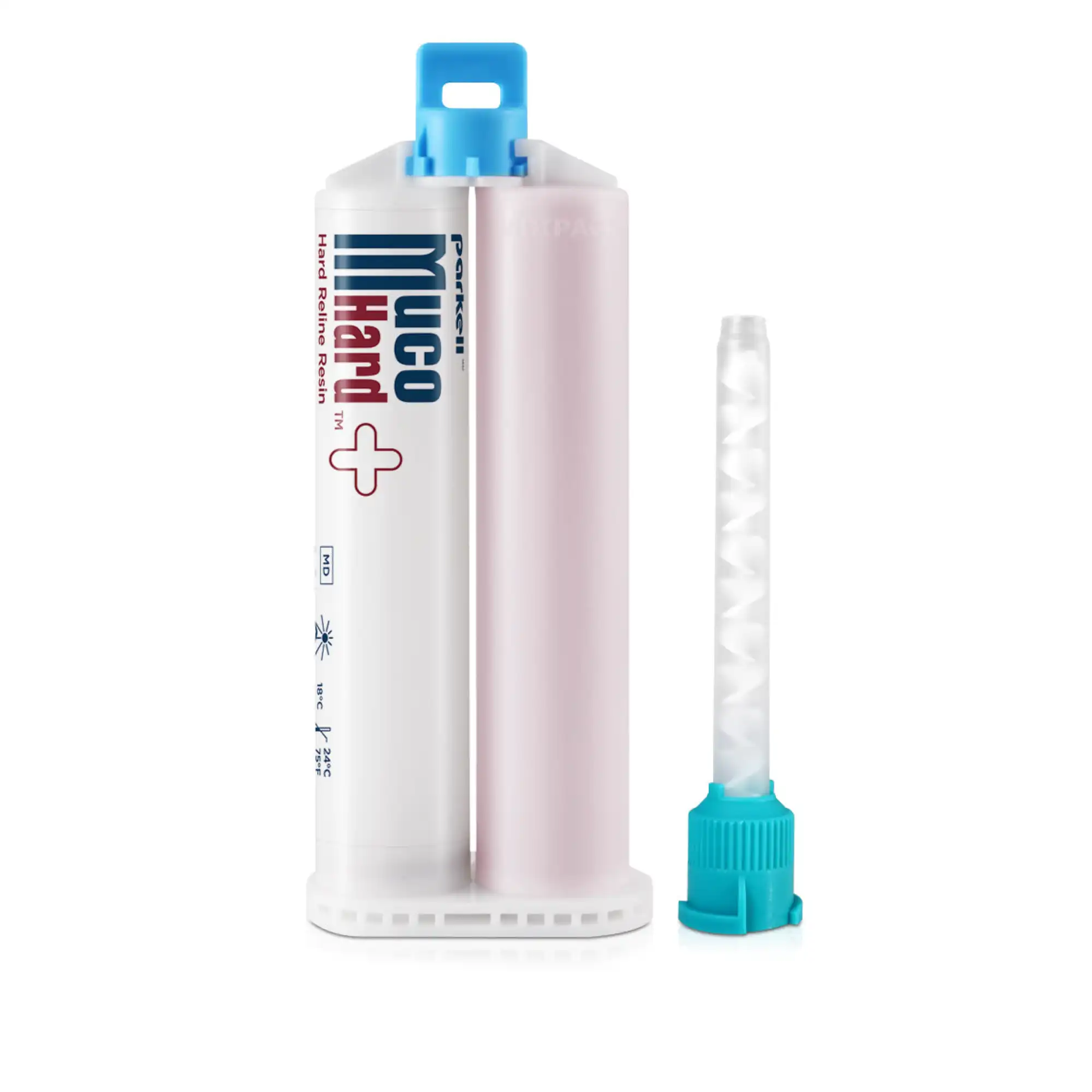MucoHard+ Hard Denture Reline Resin, Self-Cure, Translucent Pink, 50 ml Split Cartridge with Mixing Tips, S641 thumbnail 7