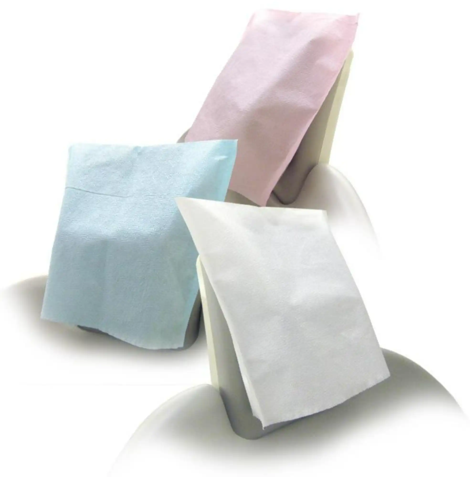 Medicom SafeBasics Head Rest Covers, Tissue/Poly, White, 10" x 13", 500/Case, 3017 thumbnail 2