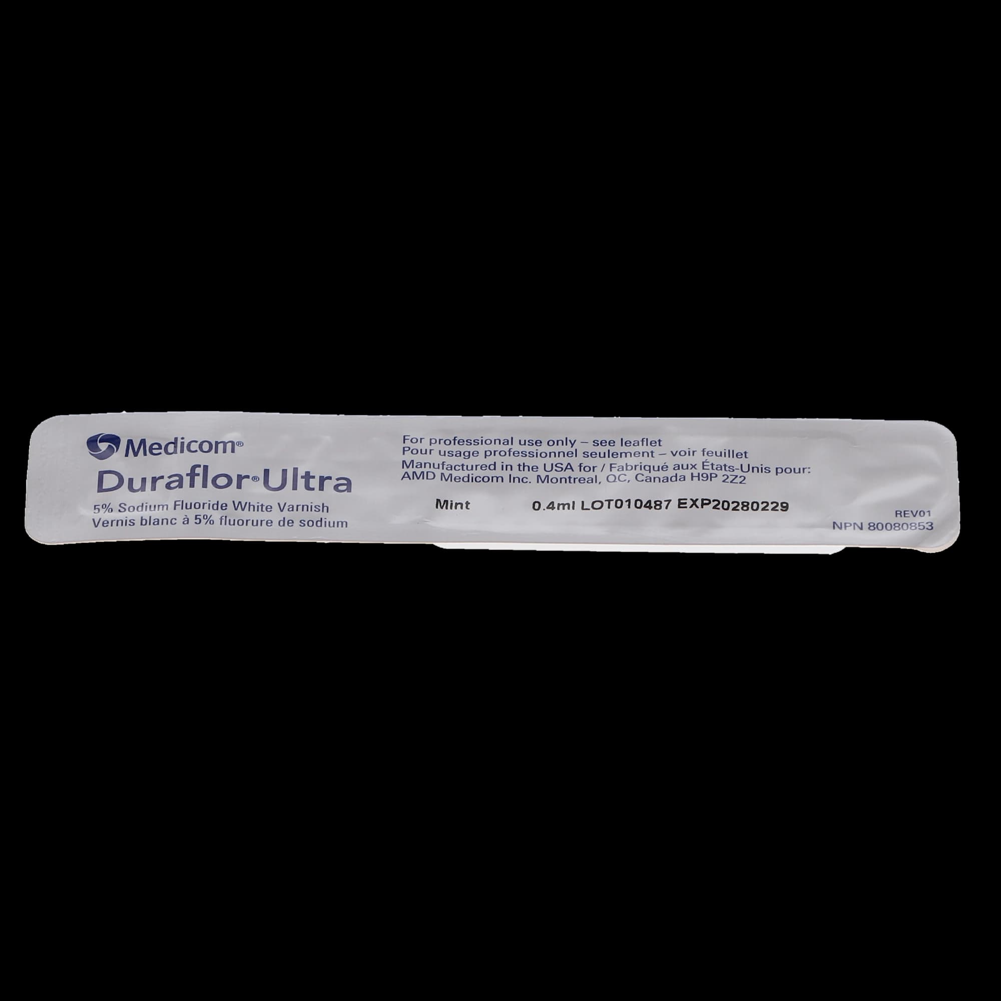 Duraflor Ultra 5% Sodium Fluoride Varnish, 0.4 mL Unit-Dose, Mint, 200/Pack thumbnail 3