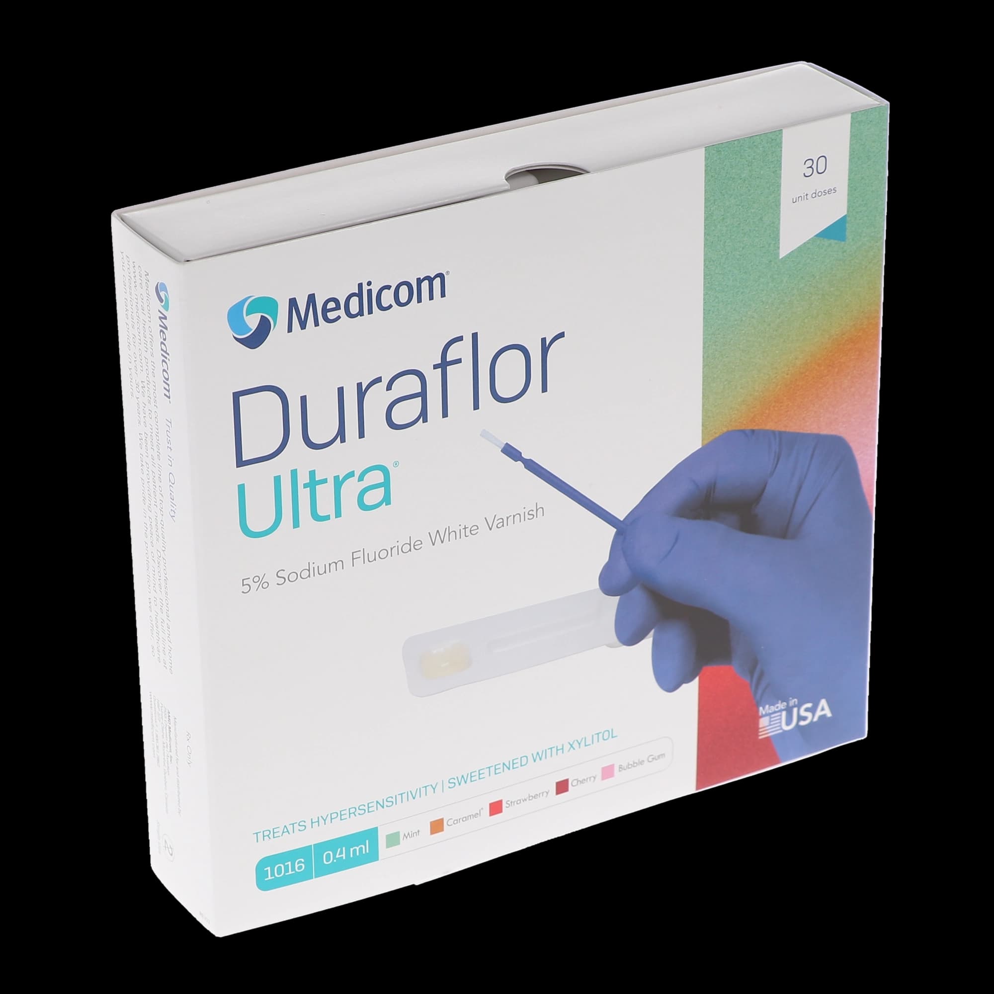Medicom Duraflor Ultra 5% Sodium Fluoride Varnish, Mint, 0.4mL Single-Dose Units, 30/Pack thumbnail 4