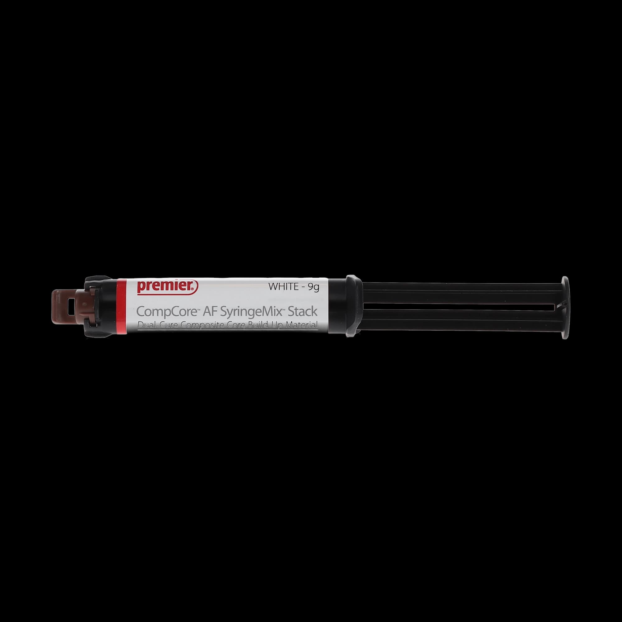 Premier CompCore AF SyringeMix STACK Dual-Cure Core Build-Up Material, White, Introductory Kit (2 x 9 g Syringes, 15 Mix Tips, 15 Standard & 10 Extra-Fine Intraoral Tips), #3001512 thumbnail 16