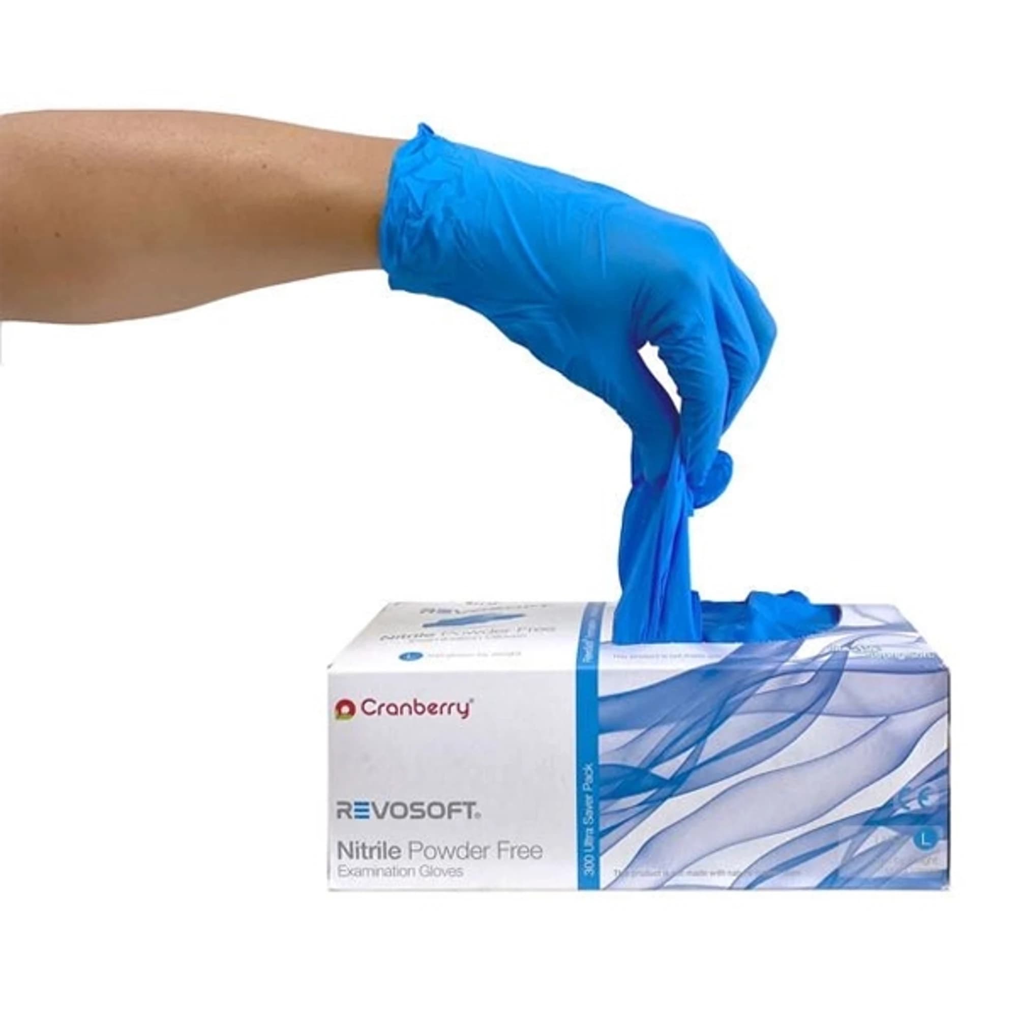 Cranberry RevoSoft Nitrile Exam Gloves, Powder Free, Non-Sterile, Small, Blue, 300/Box, CR3276 thumbnail 9