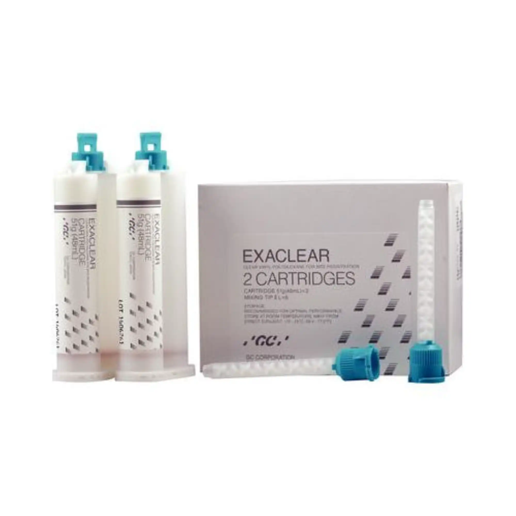 GC America Exaclear VPS Bite Material, Clear, 48mL Cartridges, 2/Pk, 008482 - Exaclear VPS Bite Material 48mL 2/Pk - (008482) - Image 1