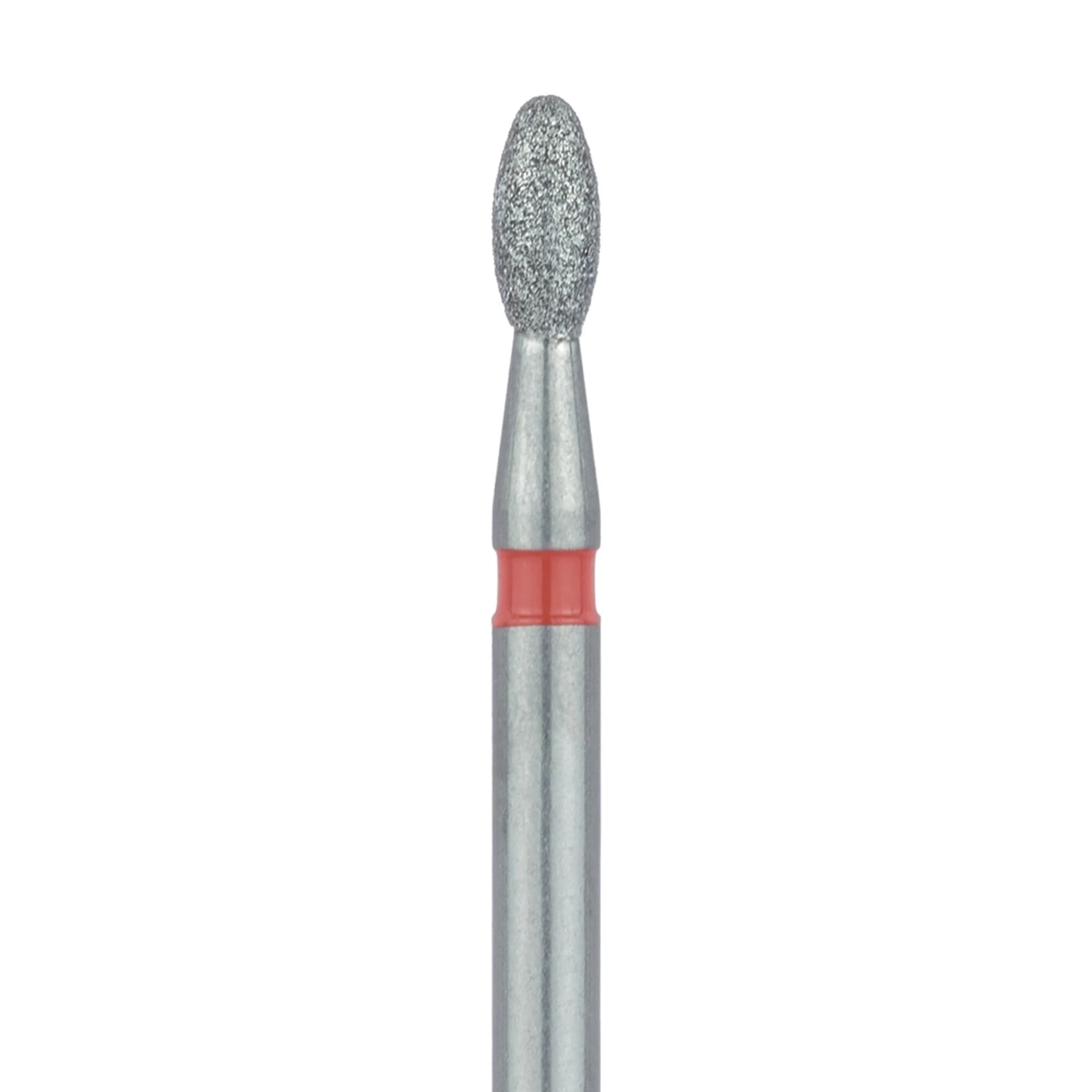 Meisinger Diamond Bur, Friction Grip, 833F-016-FG, Egg/Football Shape, Fine Grit, Red Ring, 1.6 mm Head Diameter, 3.4 mm Working Length, 5/Pk thumbnail 3