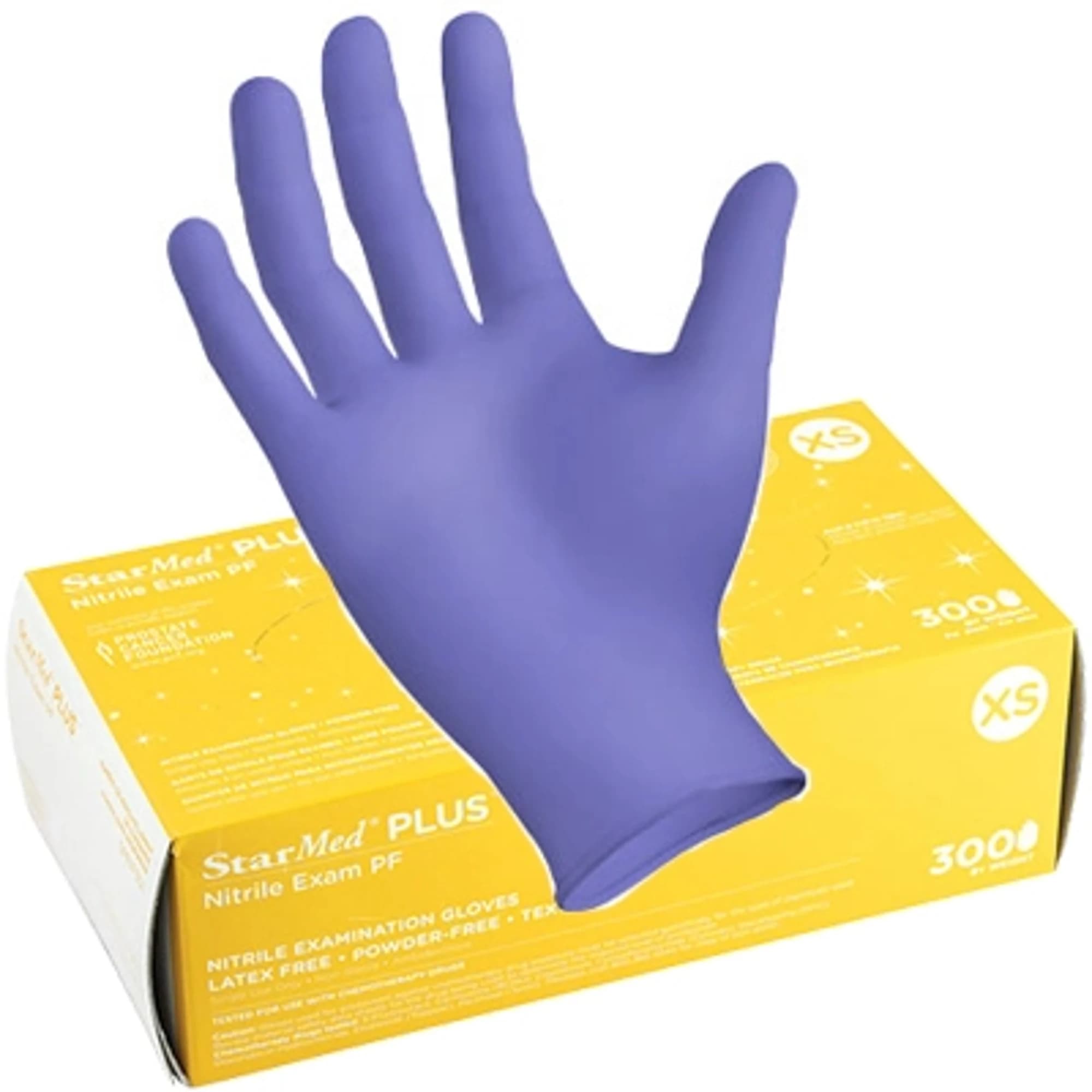 Sempermed StarMed Plus PF Nitrile Exam Gloves, Powder Free, Non-Sterile, X-Small, Purple, 300/Box, SMNP301 thumbnail 10