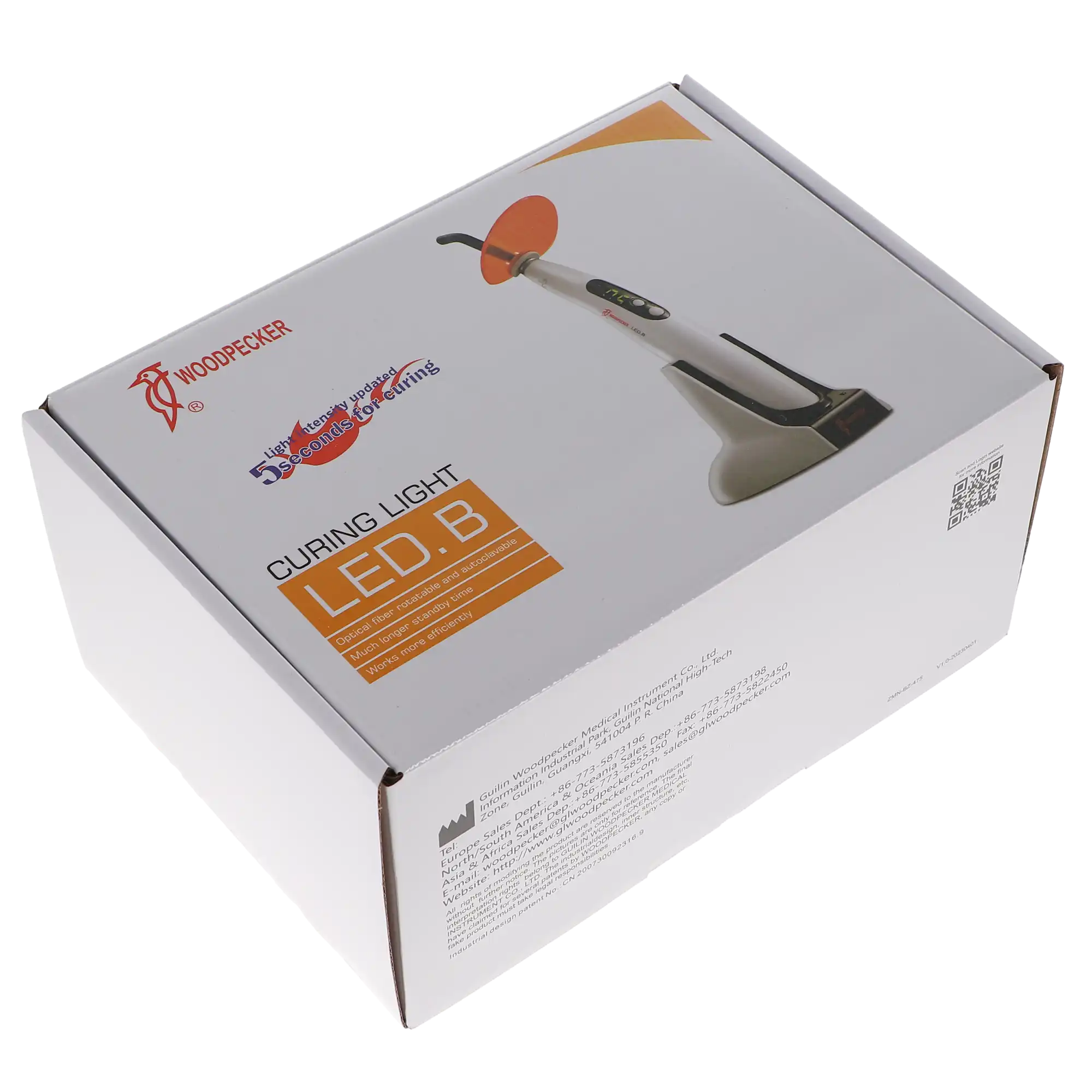 Woodpecker LED.B Wireless LED Curing Light, Broad Spectrum, Rechargeable, 1/Pk thumbnail 4