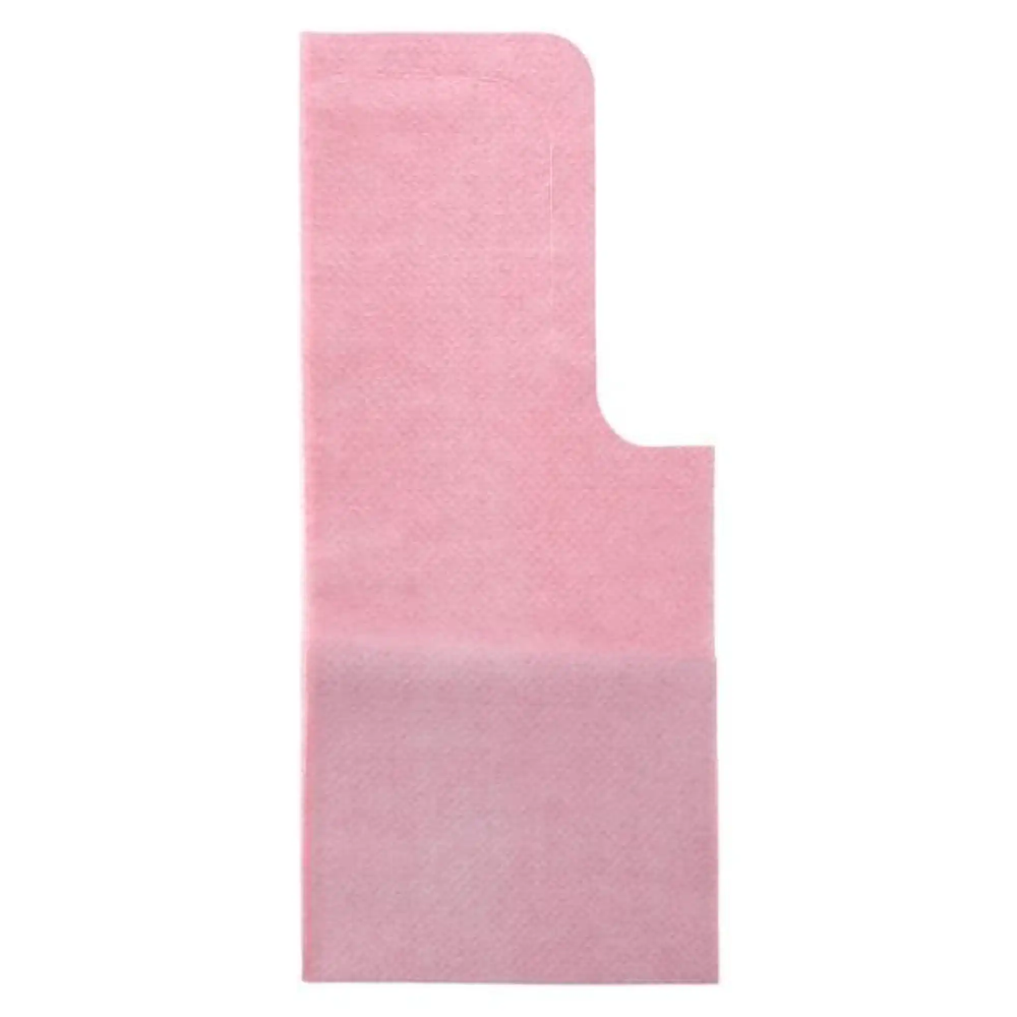 Tidi Chainless Patient Bib with Ties, 18" x 25", Mauve, 1-Ply Tissue/1-Ply Poly, 250/Case, 917676 thumbnail 4