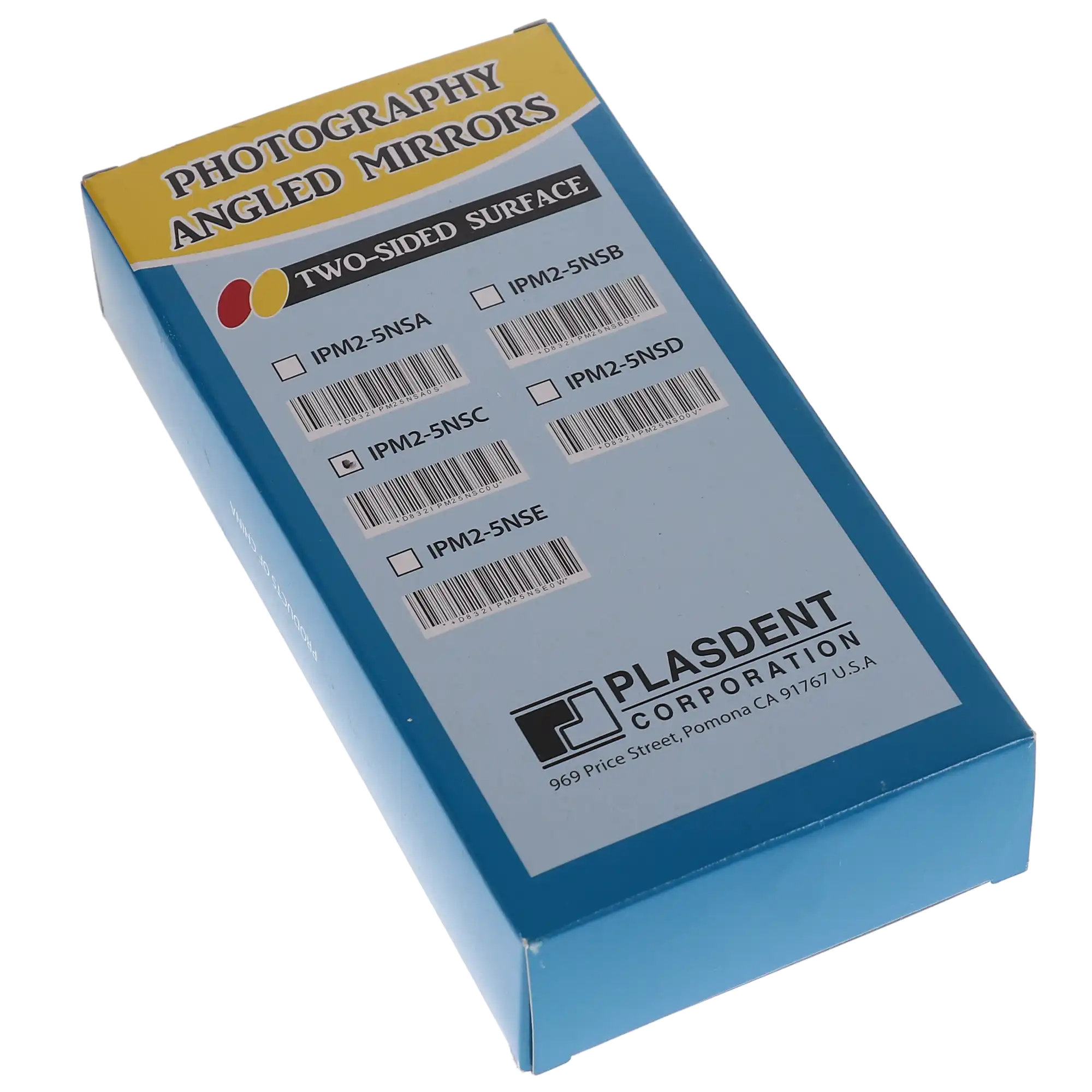 Plasdent Angled Photography Mirrors, Double-Sided, Adult Occlusal/Lingual, 3.1" x 7.1" x 1.4", IPM2-5NSC thumbnail 4