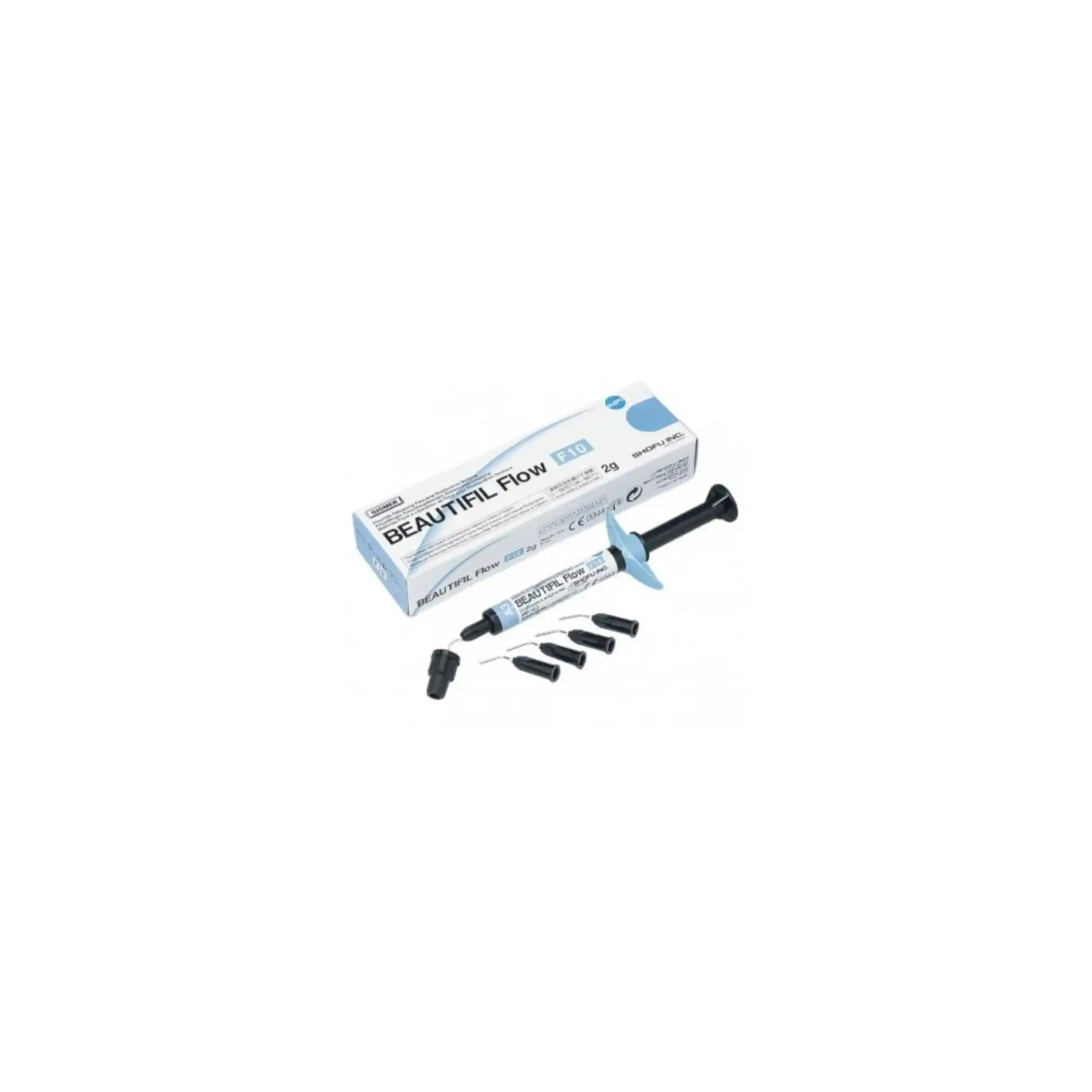 Beautifil Flow F10 High Flow Flowable Composite, A3.5, 2 g Syringe with 5 Needle Tips, 1464 - Beautifil High Flow Syringe 2gm A3.5 - Image 1