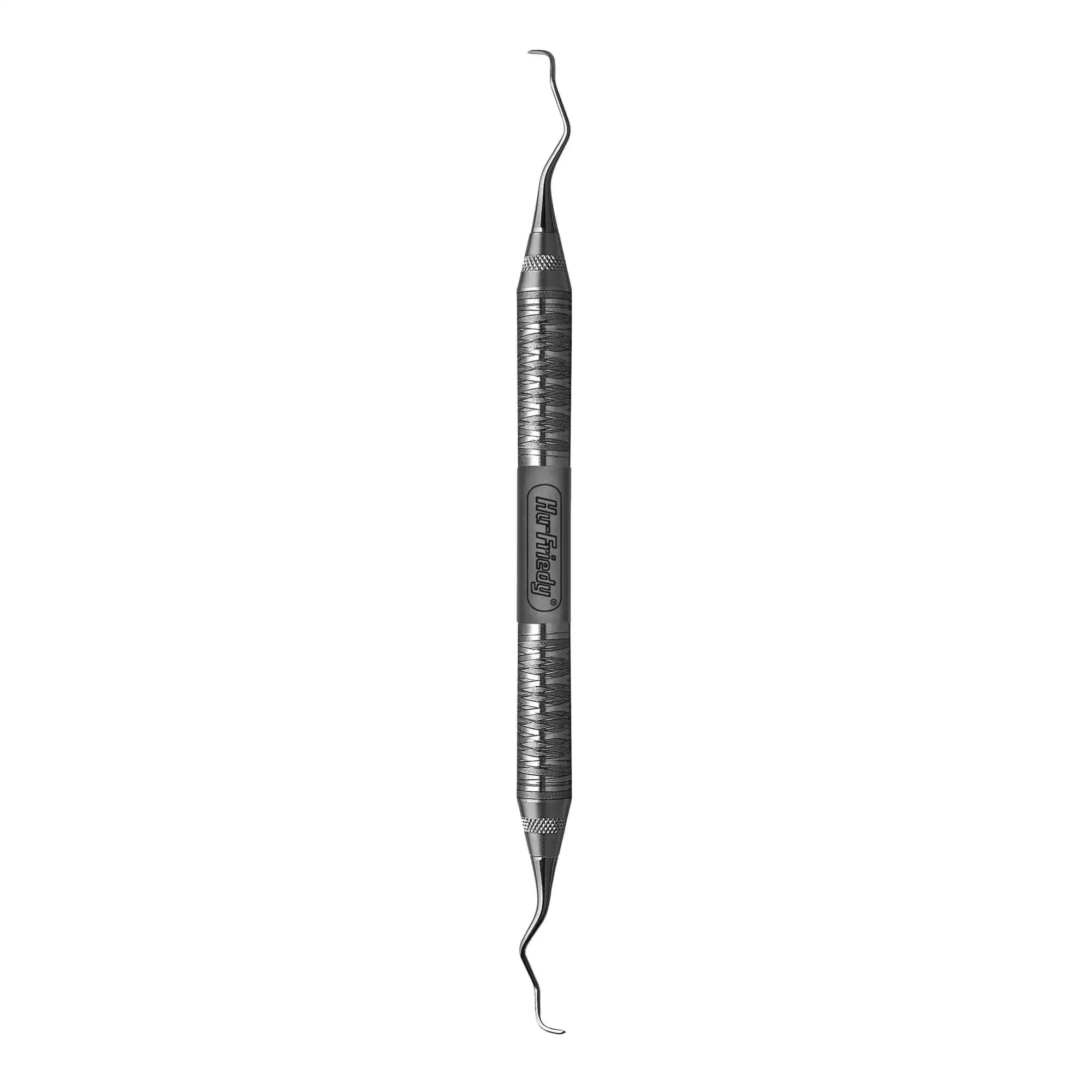 Hu-Friedy Langer Curette 3/4 Rigid, Double-Ended, #6 Satin Steel Handle, SL3/4R6 thumbnail 2