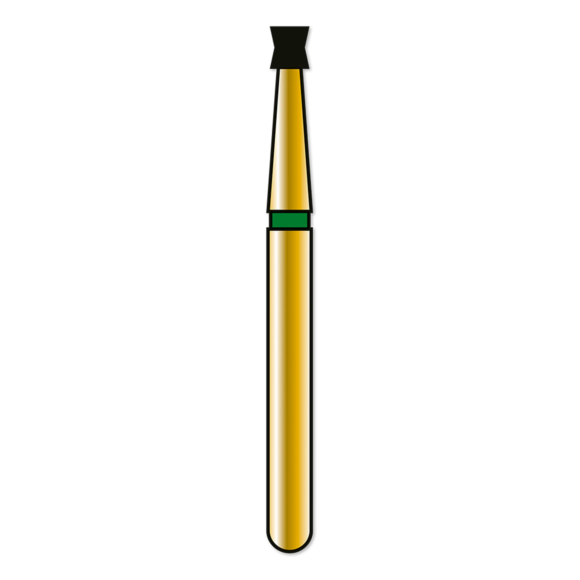 Coltene Whaledent Alpen Multilayer Diamond Bur FG 813-014, Coarse Grit, Flame-Tapered, 5/Pack, G813-314-014-01.5-M - Alpen Diamonds, G813-314-014-01.5-M, R813C014FG, (Discontinued) - Image 1