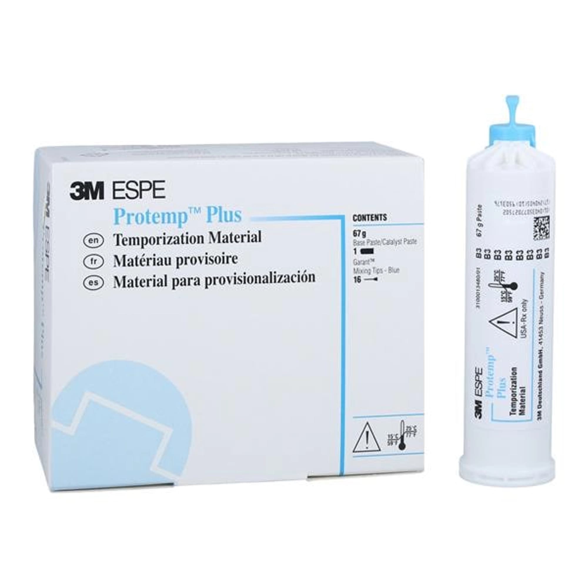 Solventum (3M) Protemp Plus Temporization Material Refill Cartridge, Shade B3, 50 ml (67 g), 1 Cartridge with 16 Blue Mixing Tips, 46961 thumbnail 7