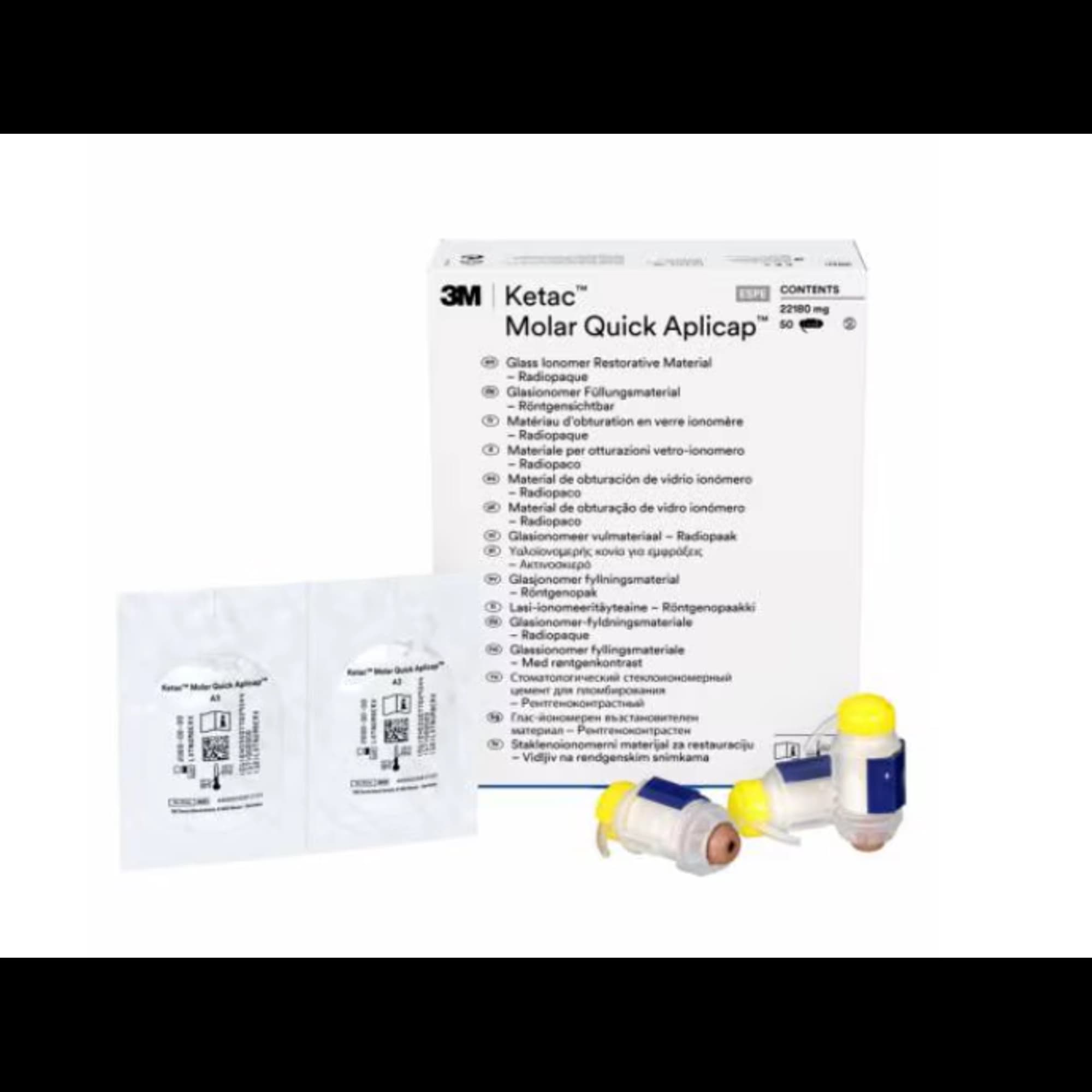 3M (Solventum) Ketac Molar Quick Aplicap Glass Ionomer Restorative, Shade A3, Refill, 50 Capsules, 56364 thumbnail 7