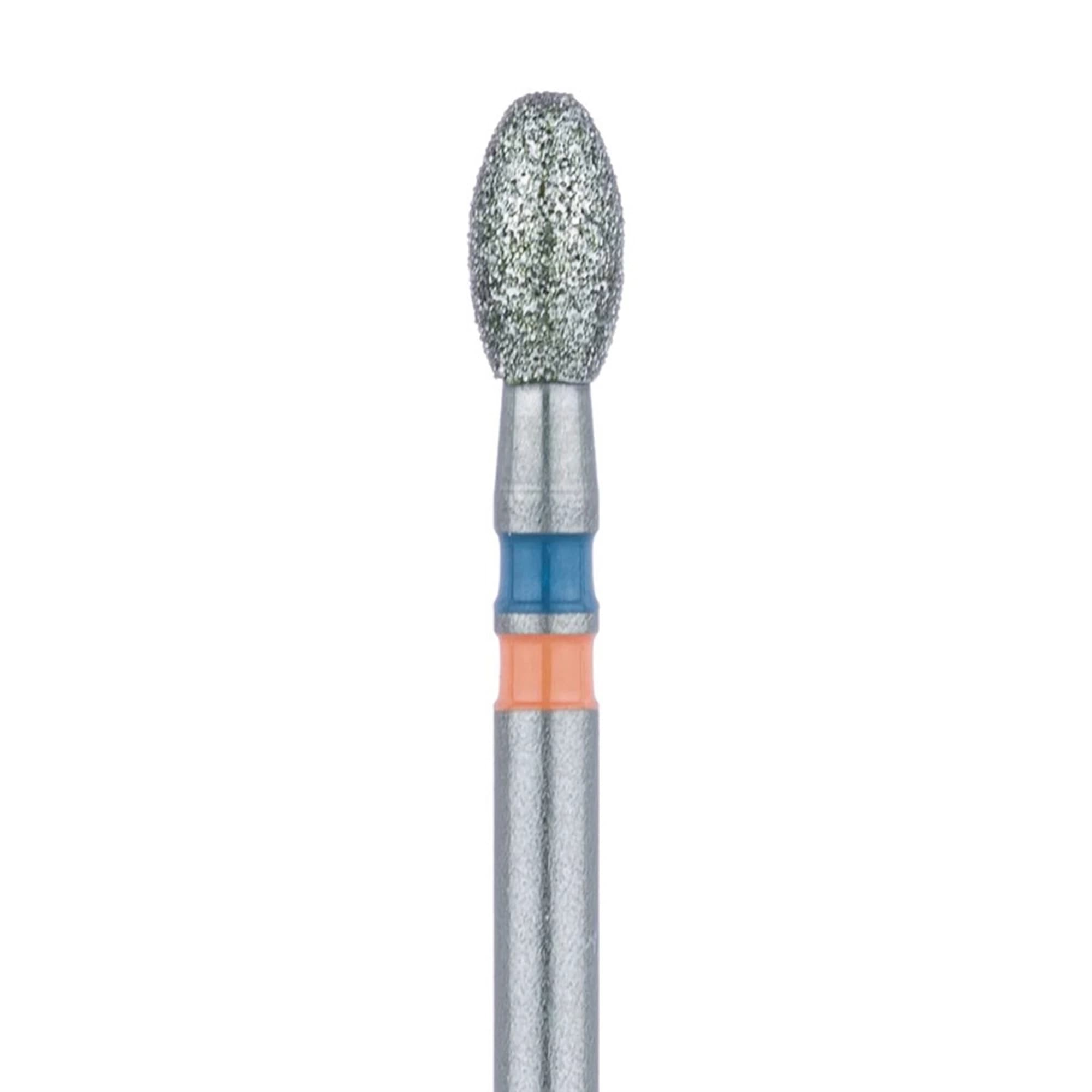 Meisinger Zirconia Diamond Bur, Friction Grip, #833, Football/Egg Shape, Medium Grit, 2.3 mm Head Diameter, 4.2 mm Working Length, 5/Pk, Z833-023-FG thumbnail 3