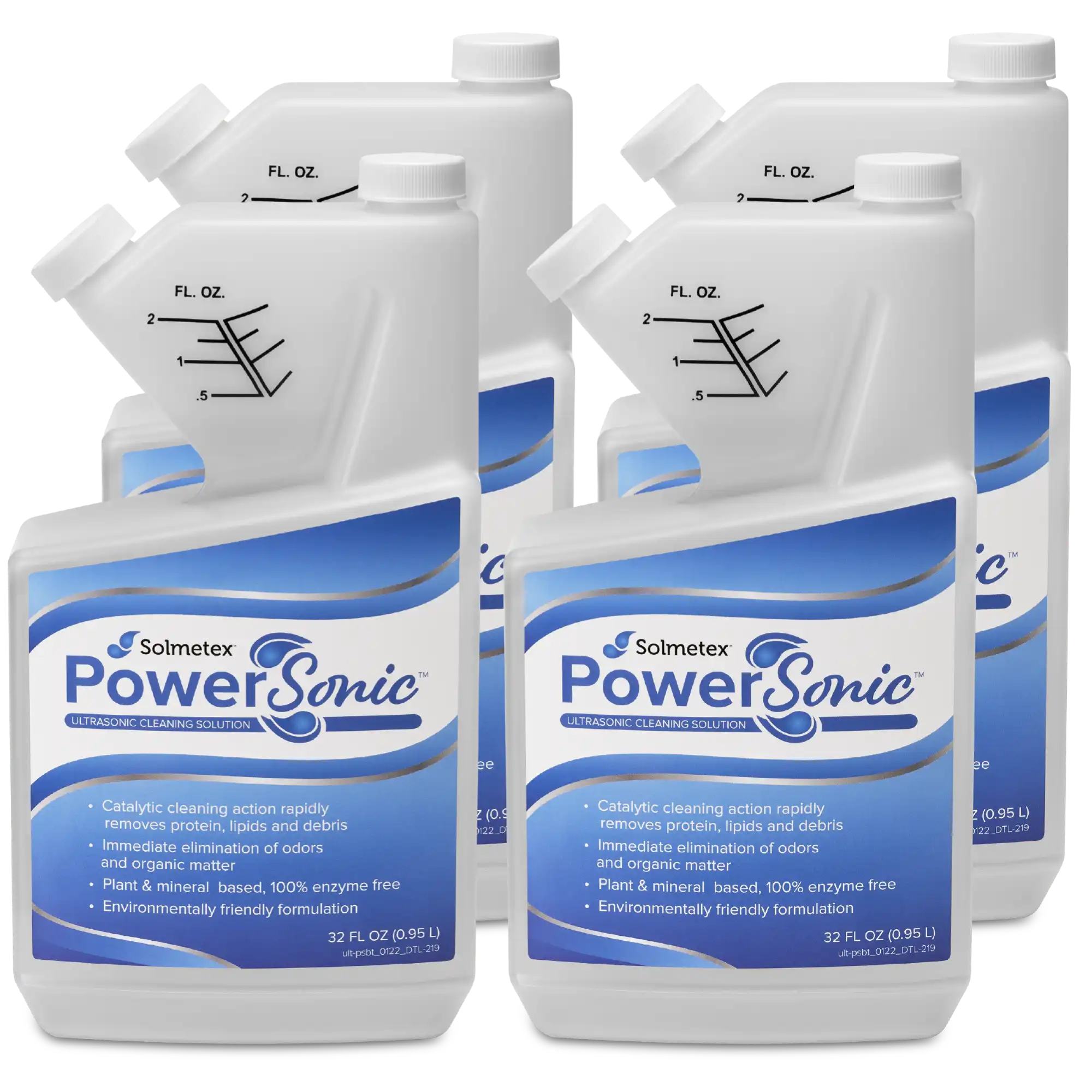 PowerSonic Ultrasonic Cleaning Solution, 32 oz Bottle, 4/Case thumbnail 2