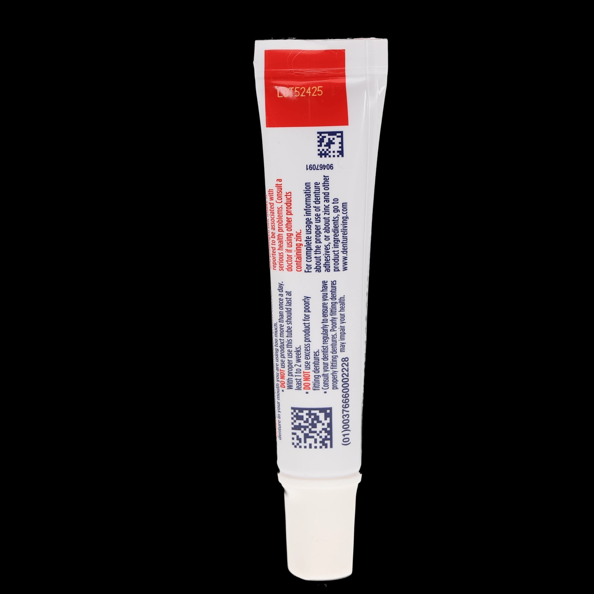 Fixodent Professional Ultimate Denture Adhesive Cream, 0.35 oz Tube, 50/Box, 80717506 thumbnail 2