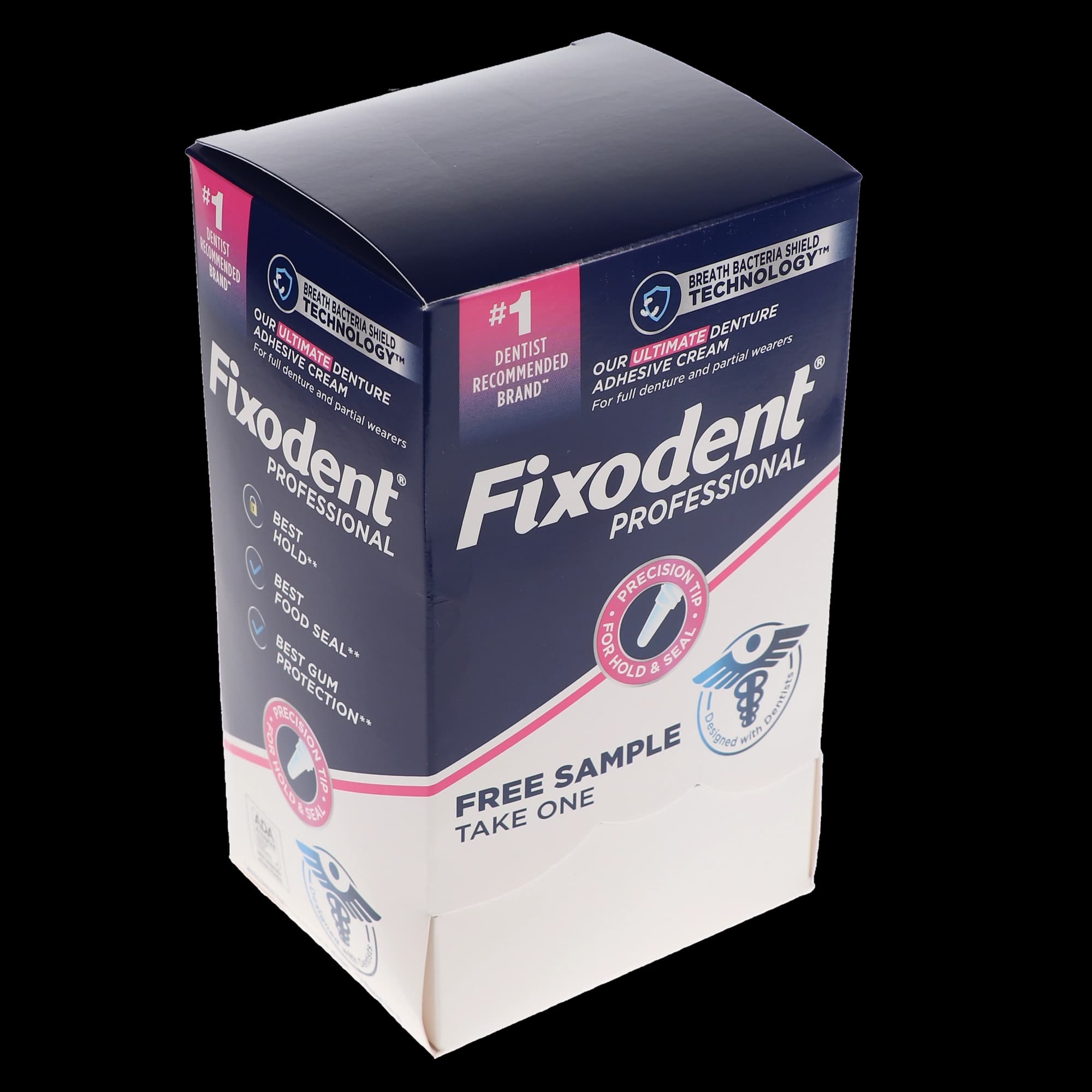 Fixodent Professional Ultimate Denture Adhesive Cream, 0.35 oz Tube, 50/Box, 80717506 thumbnail 4