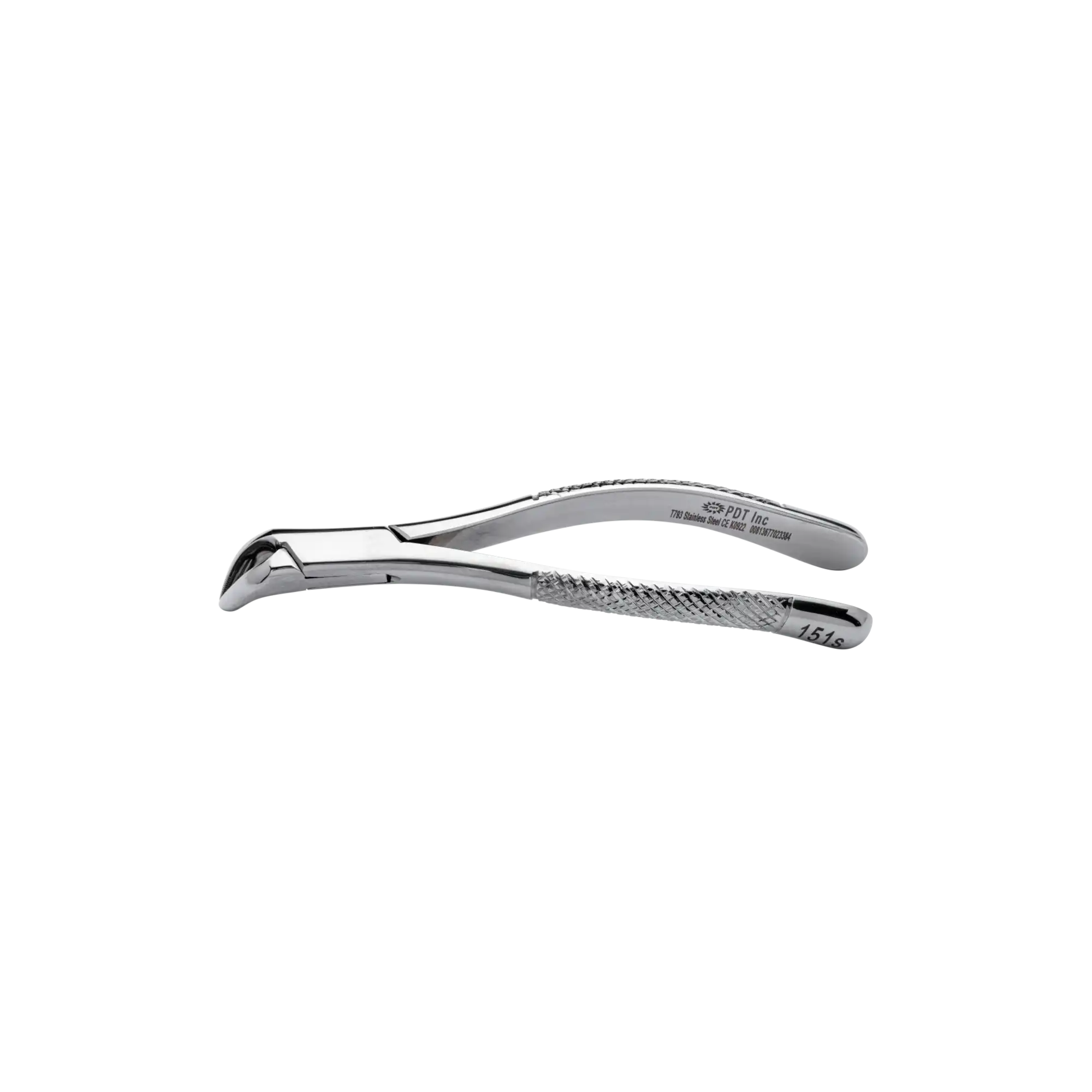 PDT 151S Extra Grip Extracting Forceps, Mandibular Universal, Stainless Steel, T793 thumbnail 2