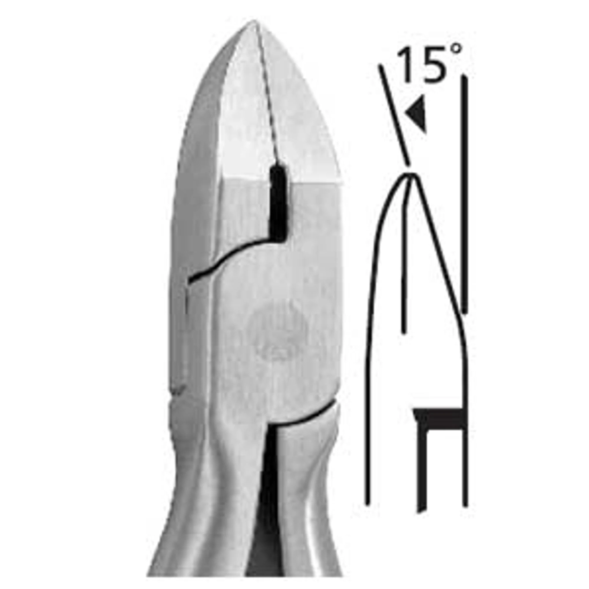 Hu-Friedy Orthodontic Hard-Wire Cutter, 15-Degree Angled Tip, Cuts up to 0.022" x 0.028", 678-103 thumbnail 2