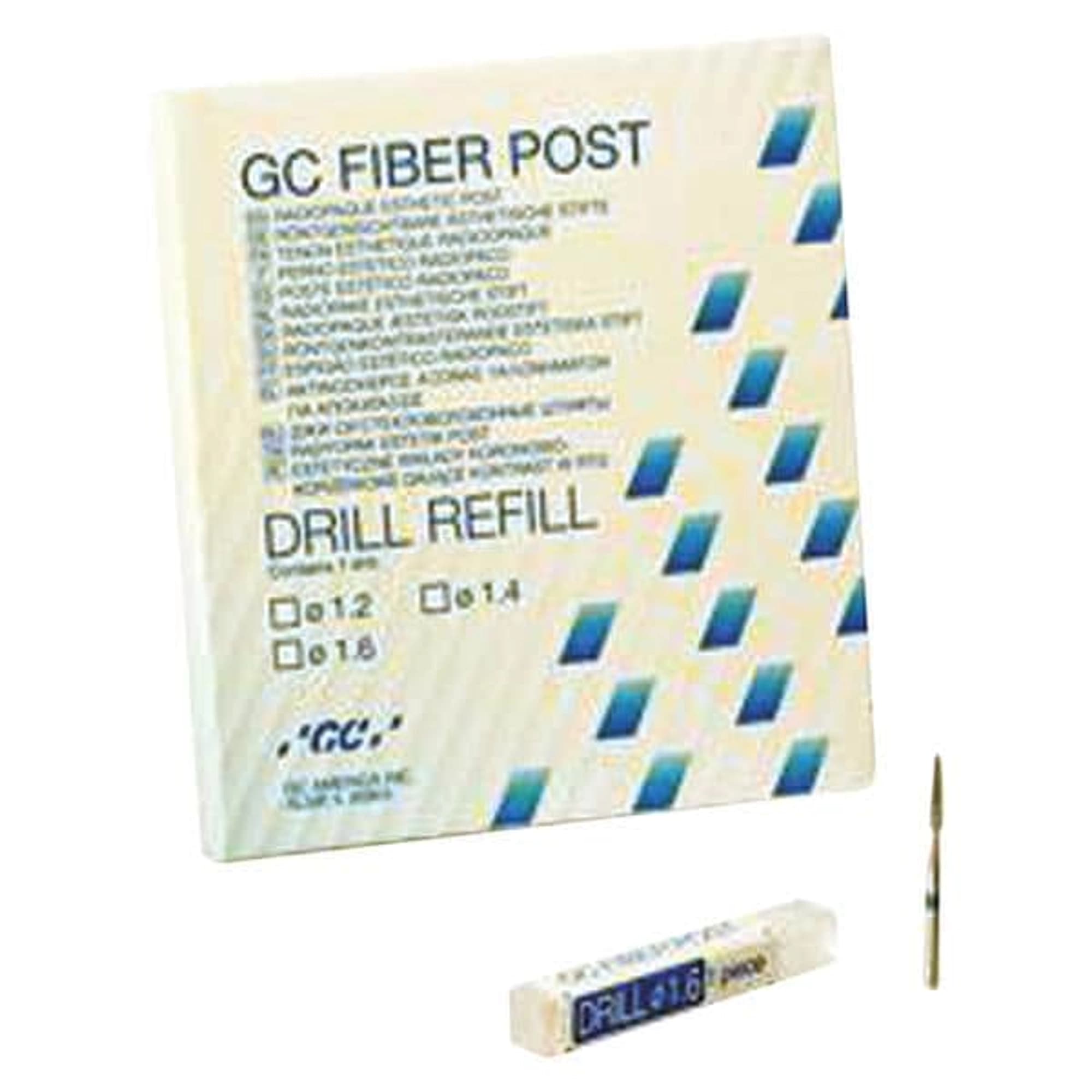 GC Fiber Post Drill Refill, 1.2 mm, Red, 400007 thumbnail 2