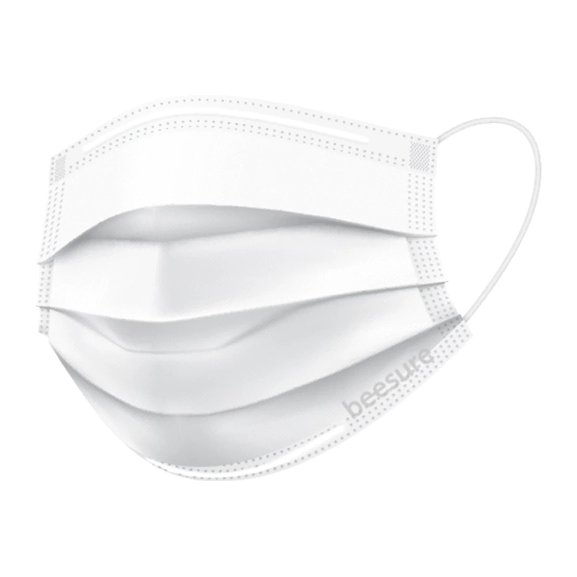 BeeSure Vibe ASTM Level 3 Earloop Face Mask, Pure White, 4-Ply, Anti-Fog, 50/Box, BE2580 thumbnail 11