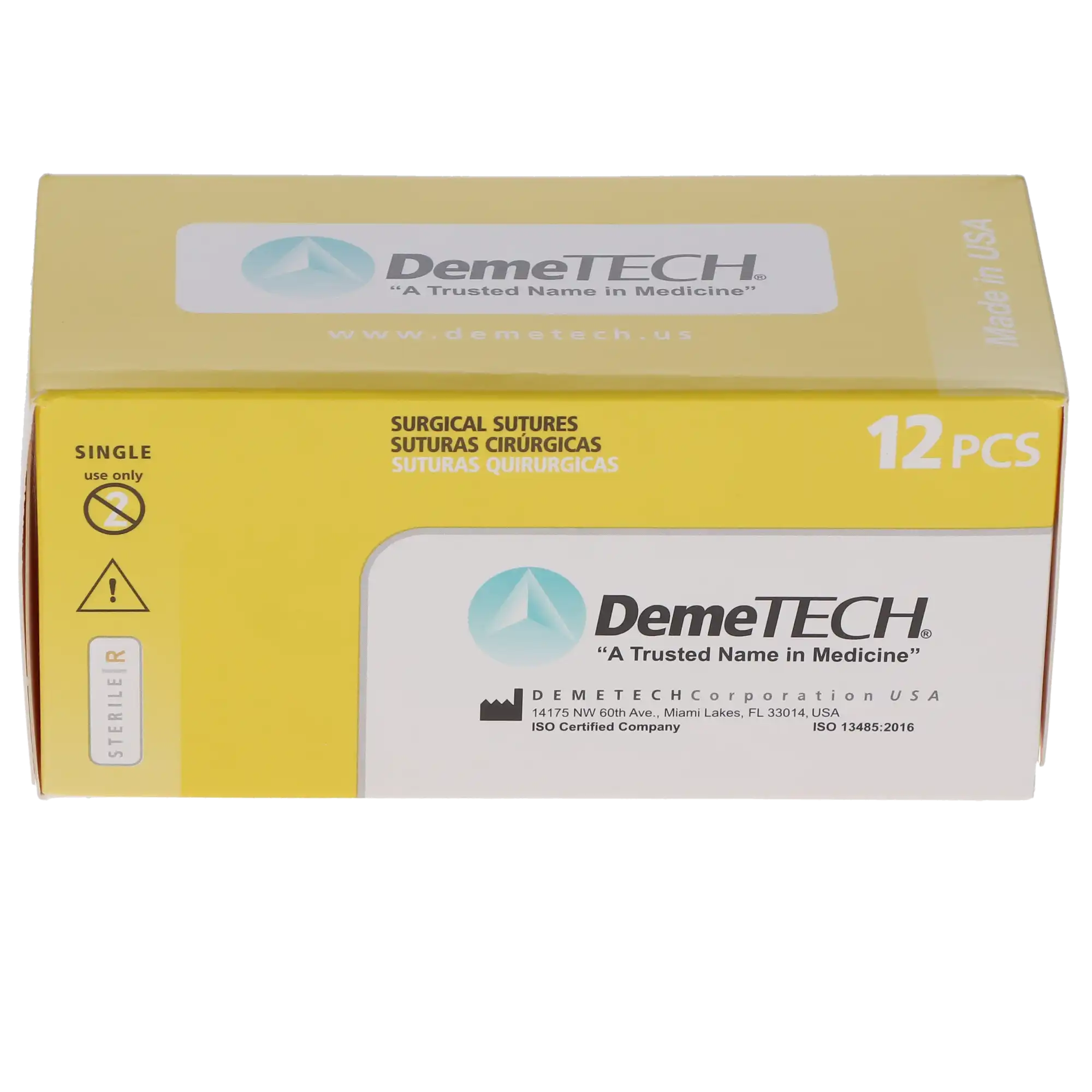 HSB Plain Gut Suture, 4-0, 45cm, 12mm DC-2 3/8 Circle Reverse Cutting Needle, Beige, 12/Bx thumbnail 4