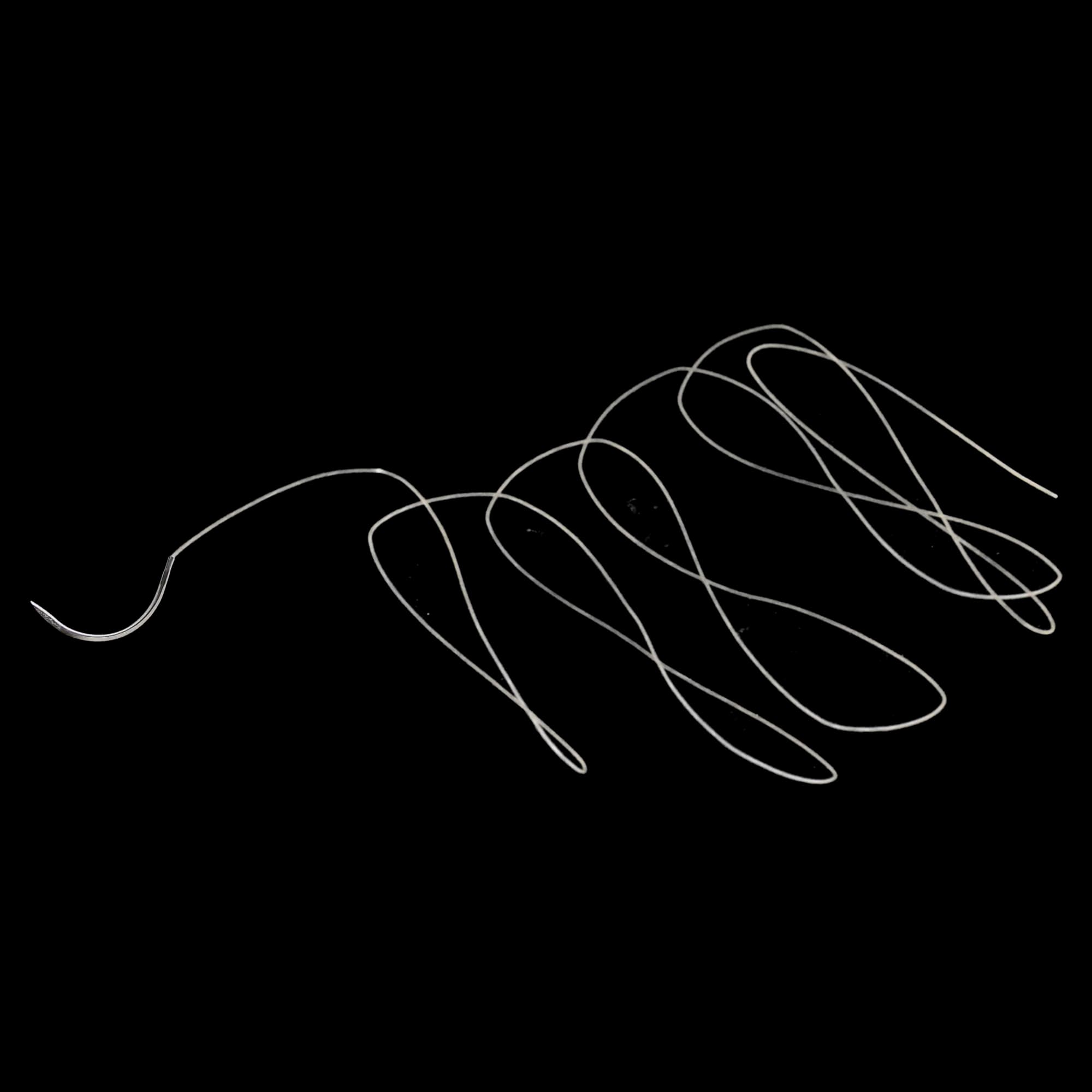 HSB Plain Gut Suture, 2/0, 70cm, 24mm 3/8 Circle Reverse Cutting Needle (DFS-1), Beige, 12/Bx - HSB - Suture Plain Gut 70cm Beige 2/0 24mm DFS-1 3/8 Circle Reverse Cutting 12/Bx - Image 1