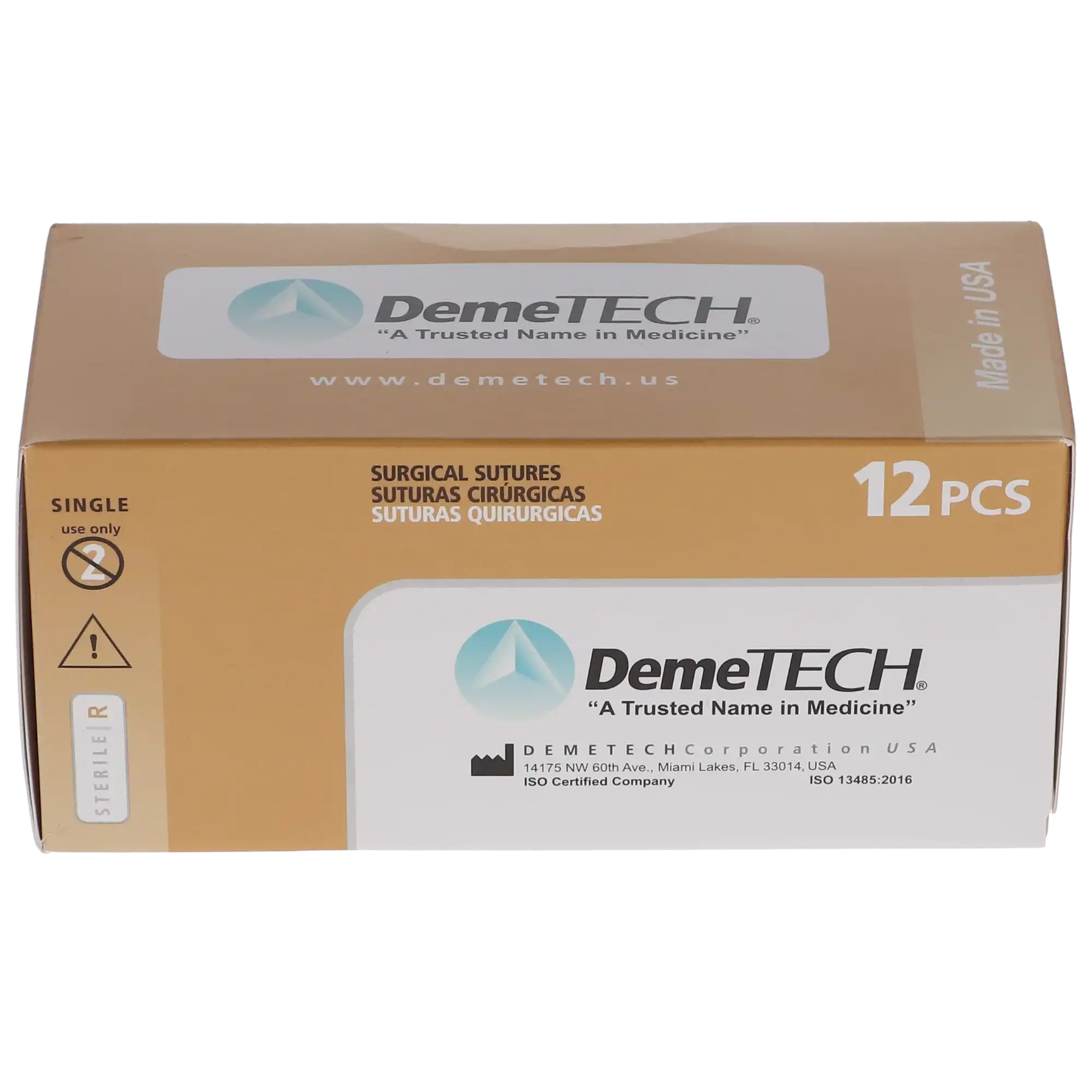 HSB Suture Chromic Gut 70cm Brown 5/0 19mm DFS-2 3/8 Circle Reverse Cutting, 12/Bx thumbnail 3