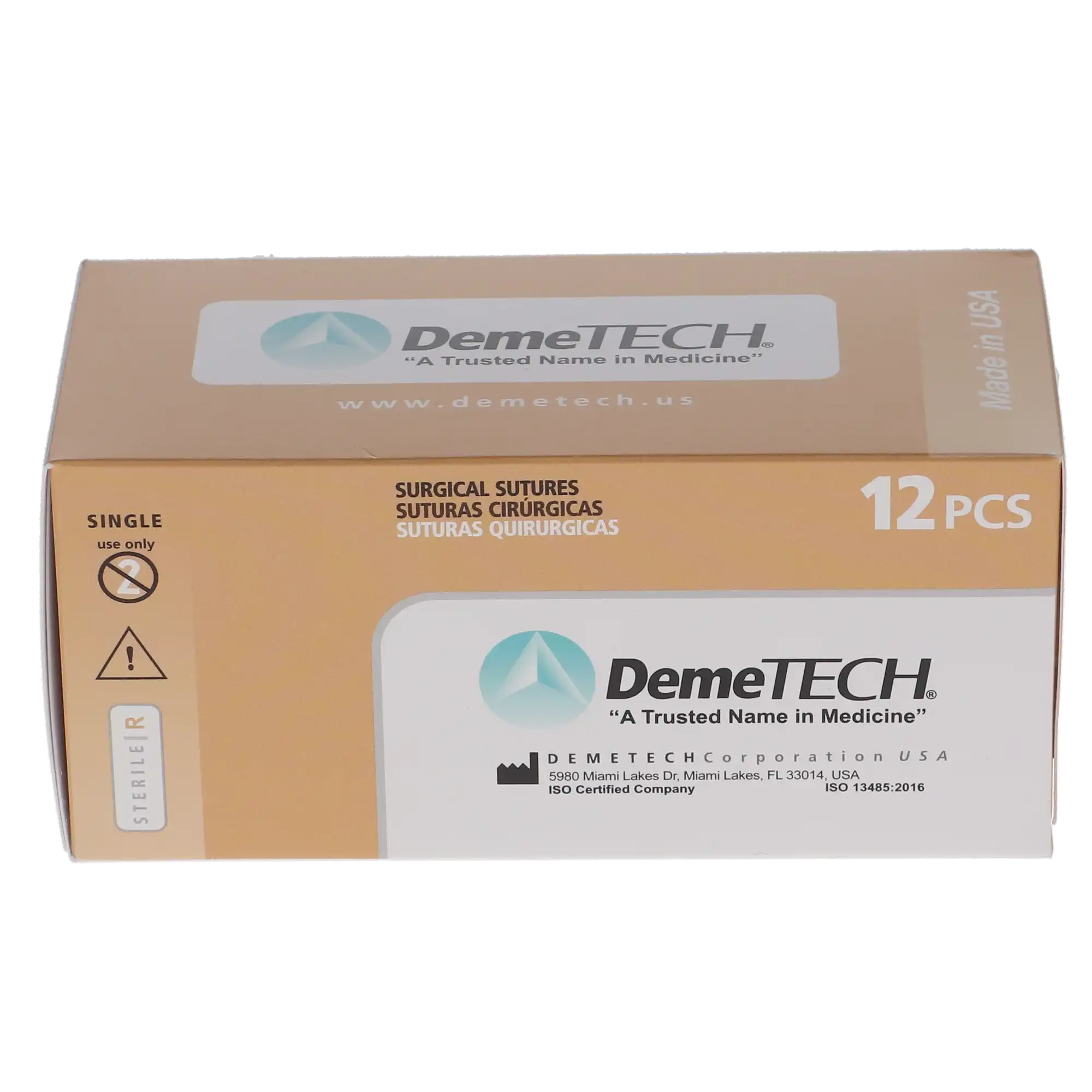 HSB Chromic Gut Suture, 5-0, 45cm, 12mm DC-2 3/8 Circle Reverse Cutting, 12/Bx thumbnail 4