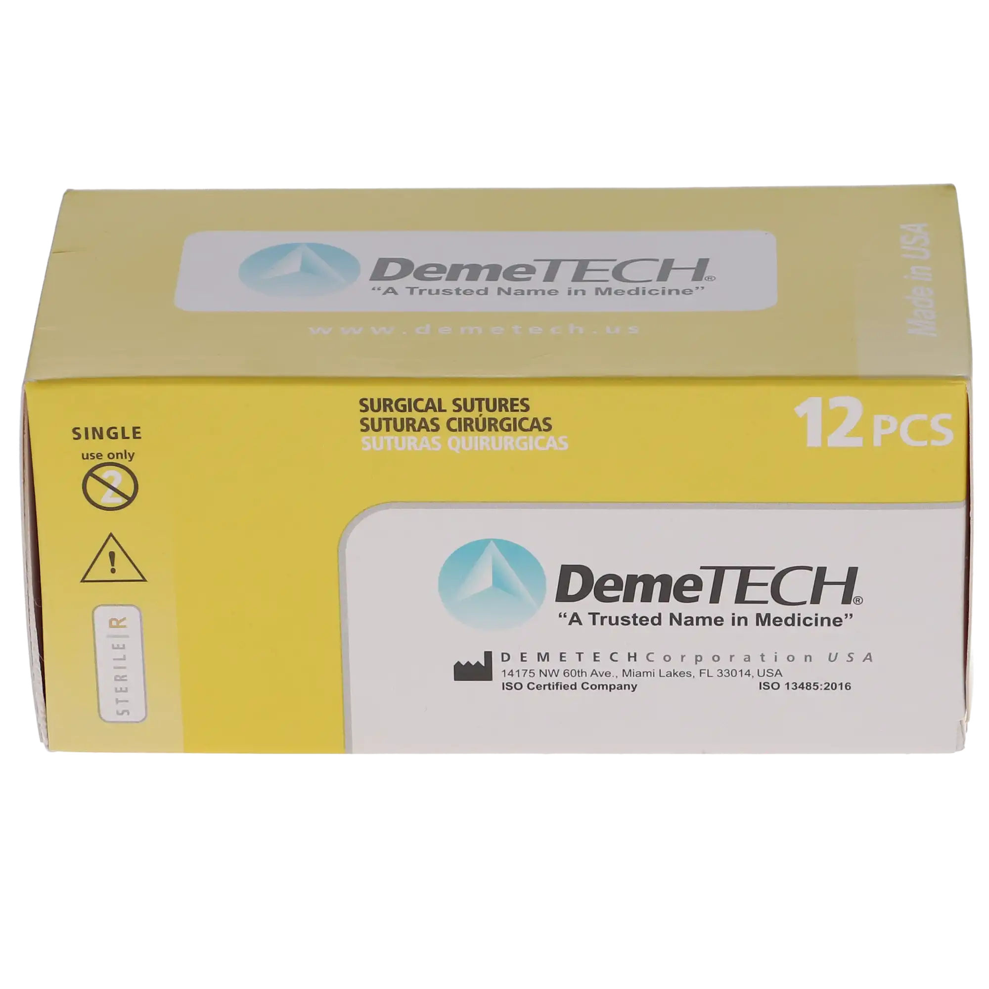 HSB Plain Gut Suture, 3/0, 45cm, 26mm 1/2 Circle Reverse Cutting Needle, Beige, 12/Bx thumbnail 4