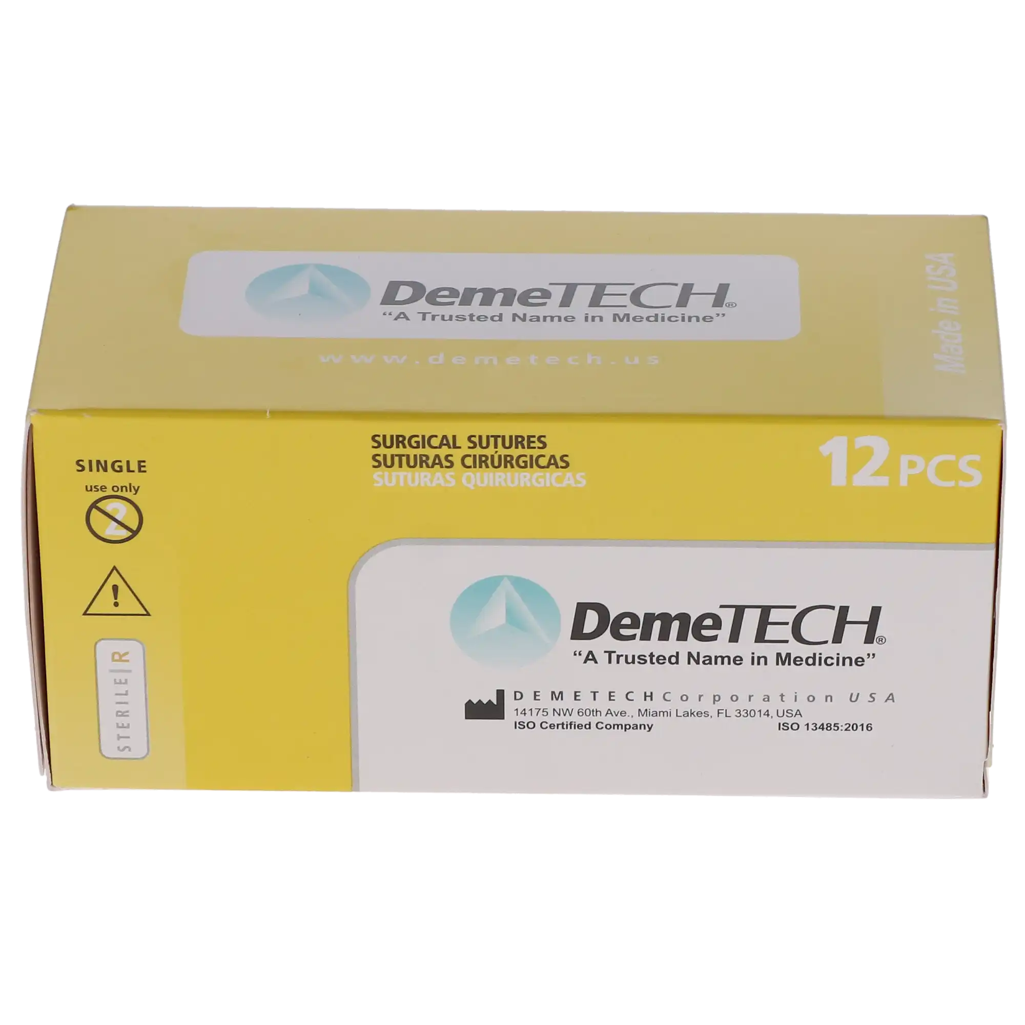 HSB Plain Gut Suture, 4-0, 45cm, 24mm 1/2 Circle Reverse Cutting Needle, DCP-2, Beige, 12/Bx thumbnail 4
