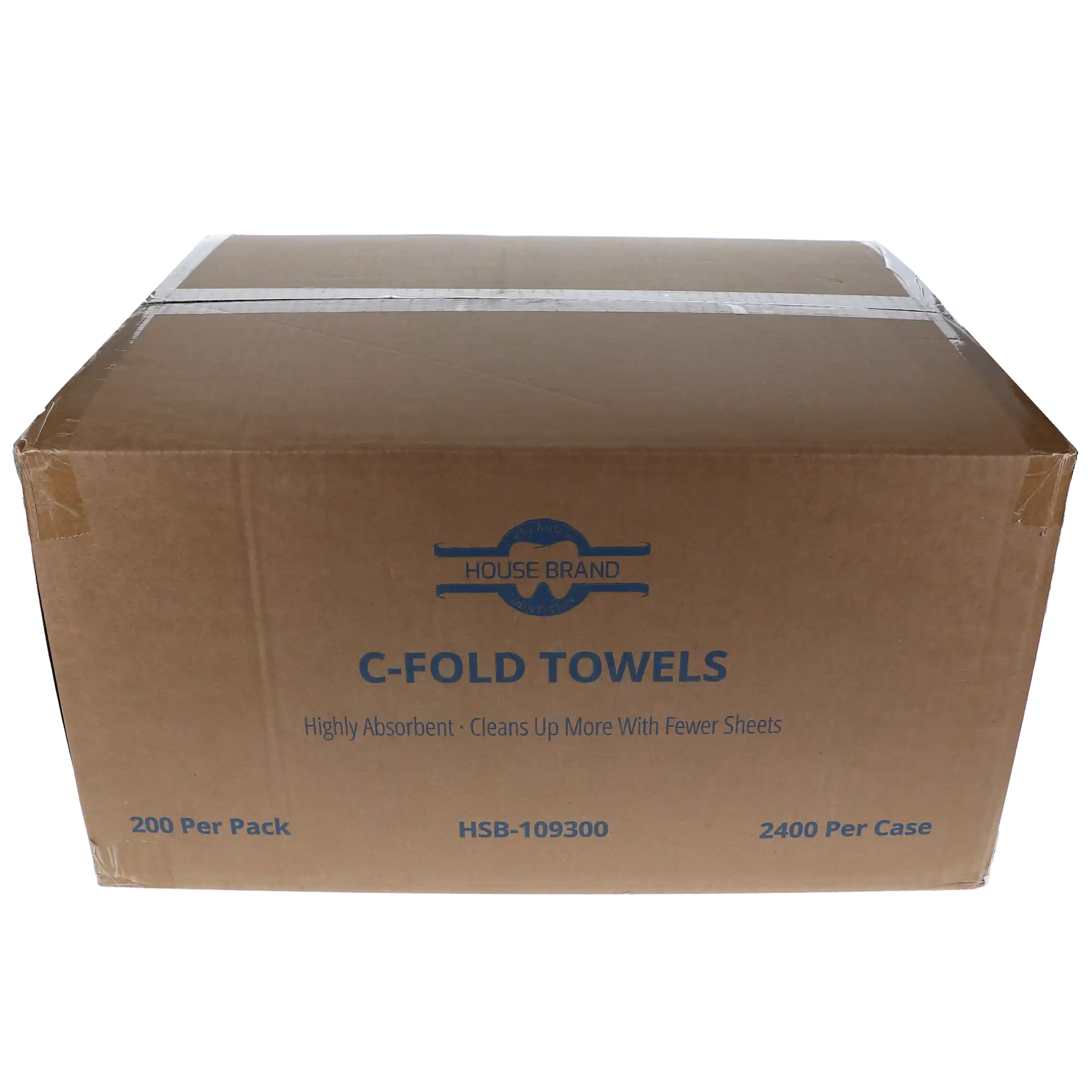 C-Fold Paper Towels, 1-Ply, White, 200/Pack, 2400/Case, 109300 thumbnail 4