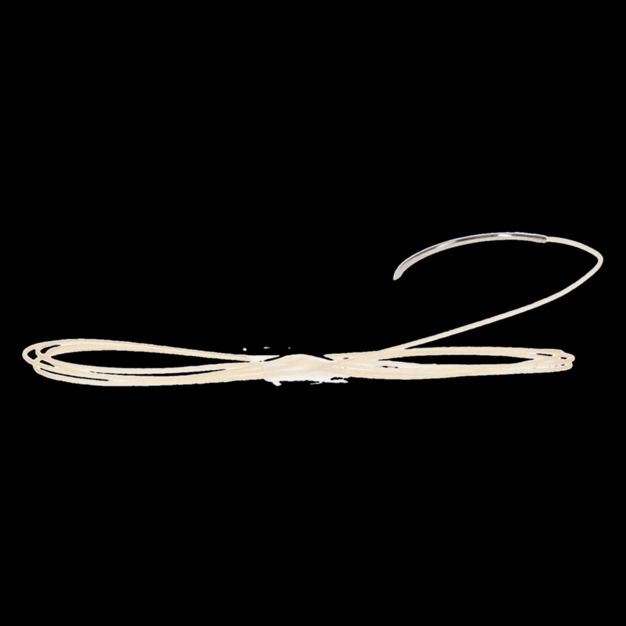 Look Plain Gut Suture, 3-0, 18", C6 3/8 Circle Reverse Cutting Needle - Look Sutures - Plain Gut, 3-0, 18", C6, 3/8 Circle Reverse Cutting - Image 1