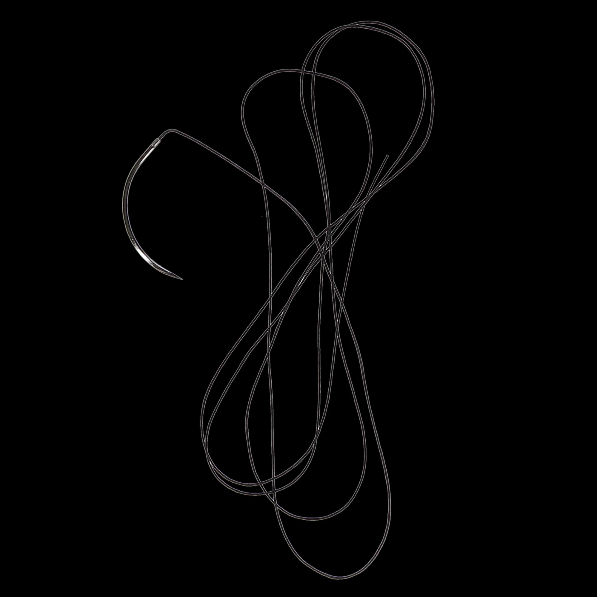Look Silk Non-Absorbable Surgical Suture, 4-0, Black, 18" (45 cm), C6 3/8 Circle Reverse Cutting 19mm Needle thumbnail 5