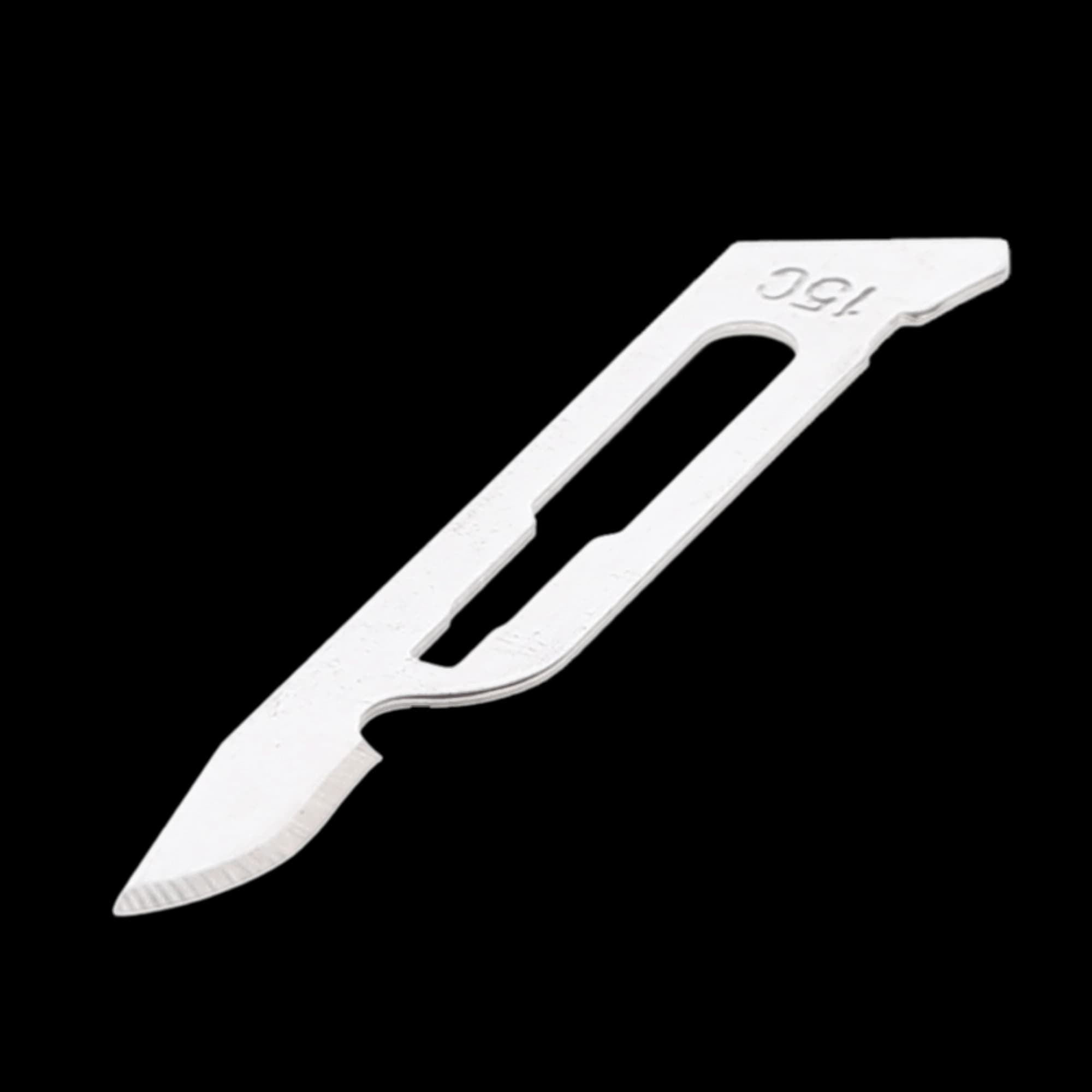 Glassvan Sterile Surgical Blades, Carbon Steel, #15C, 100/Box, 2001T-15C thumbnail 3