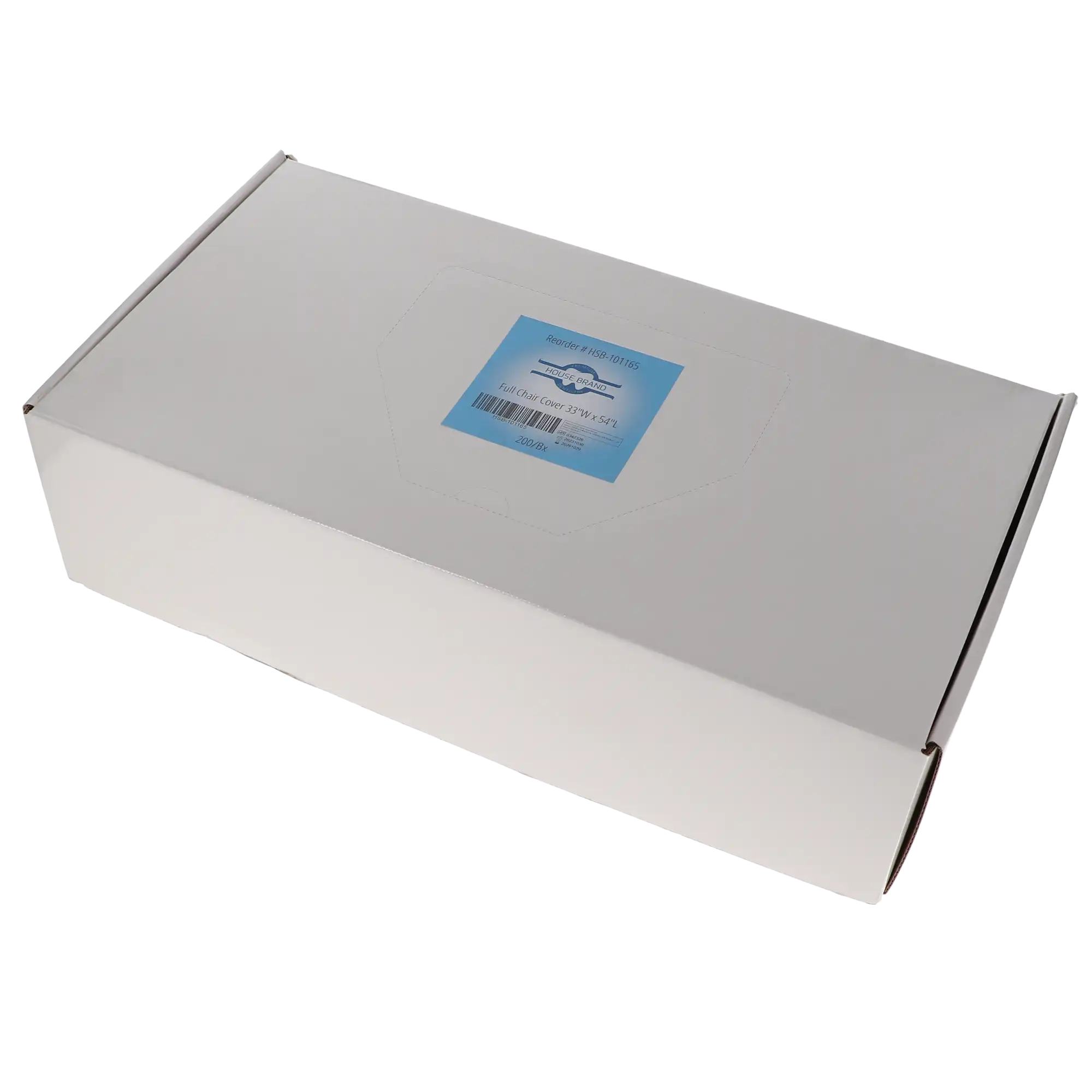 HSB Full Chair Sleeves, 33" x 54", Clear, 200/Pk, 101165 thumbnail 3