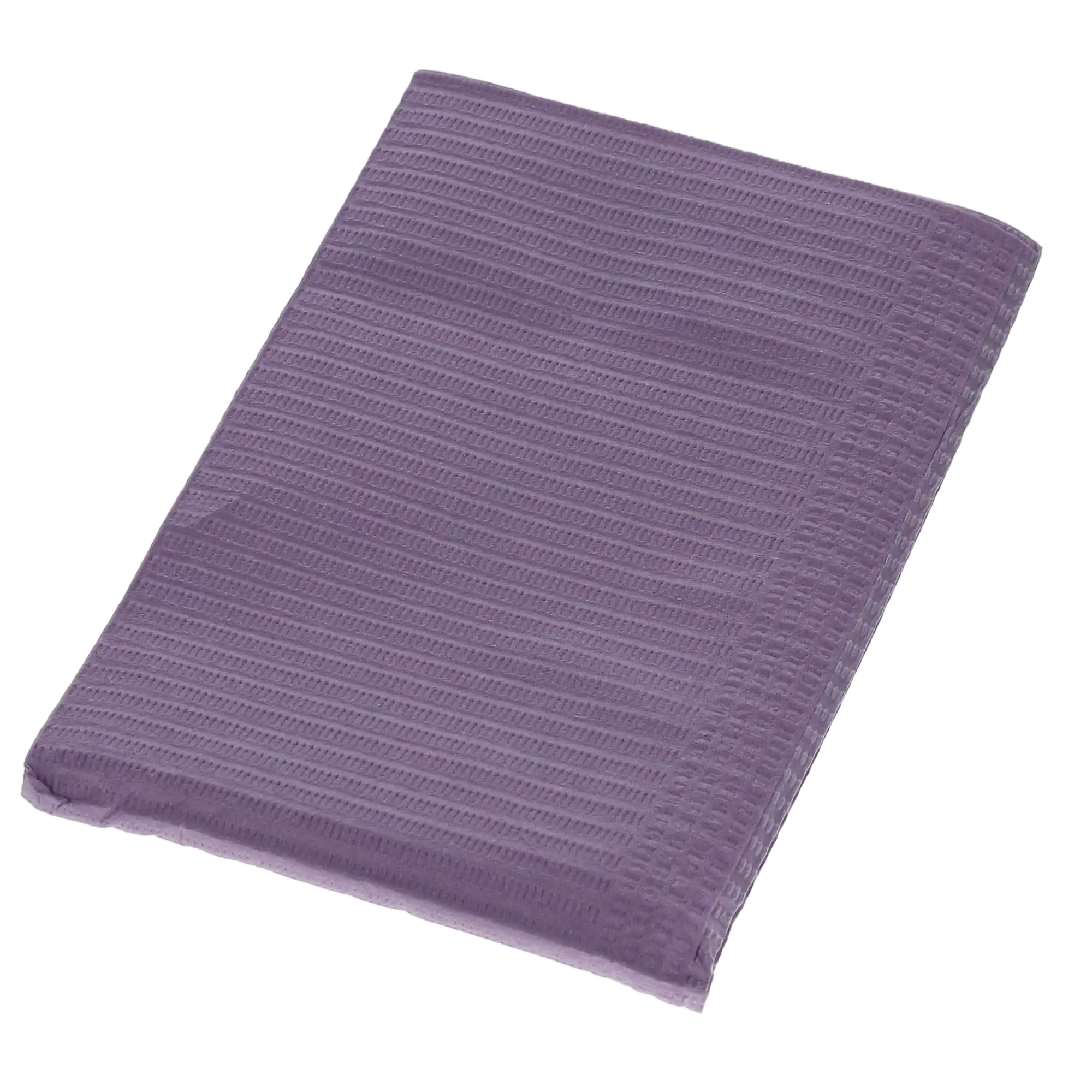 HSB Disposable Patient Bibs, 3+1 Ply, 13" x 18", Lavender, 500/Pack, 109232 thumbnail 3