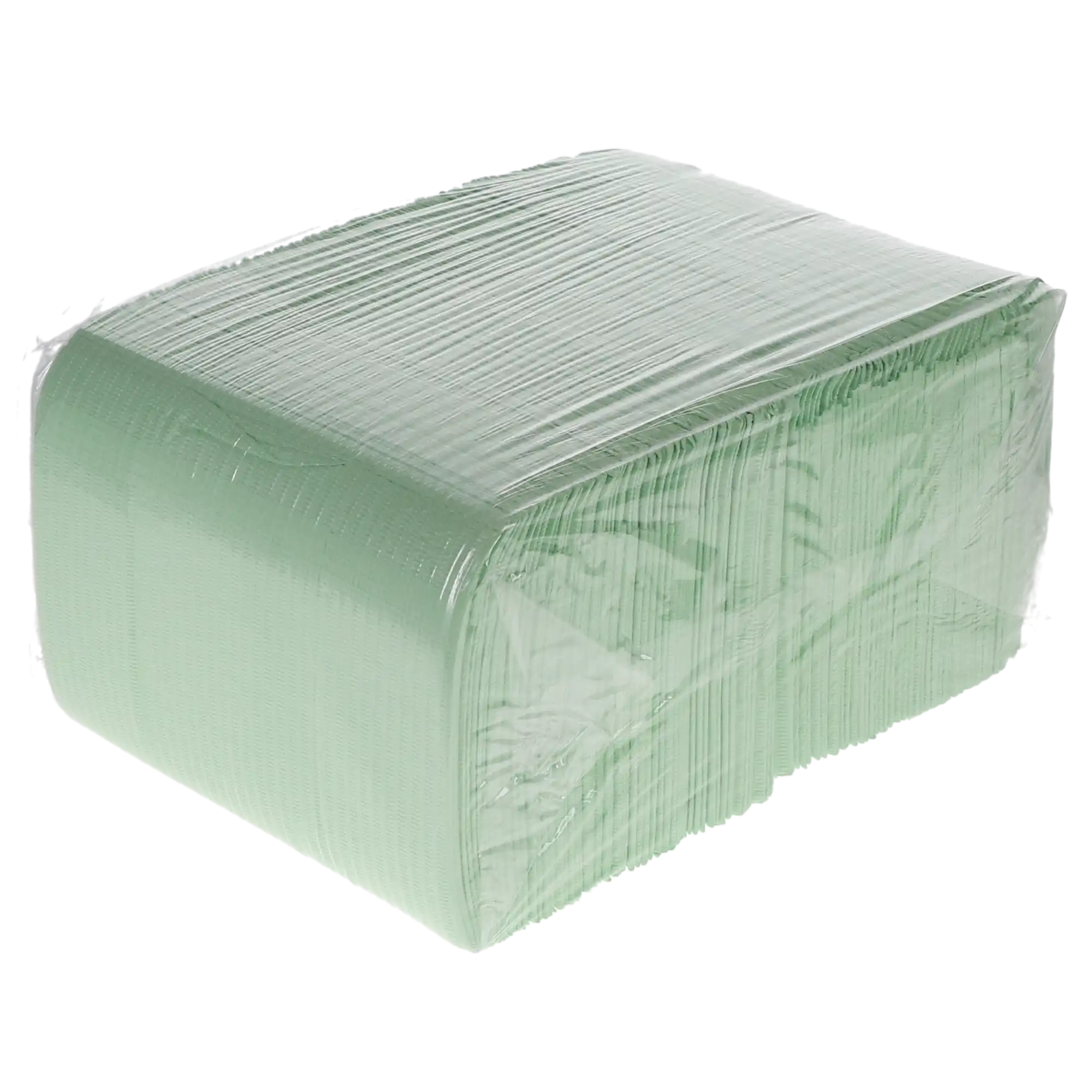 Disposable Patient Bibs, 3+1 Ply, 13" x 18", Green, 500/Pk, 109235 thumbnail 2