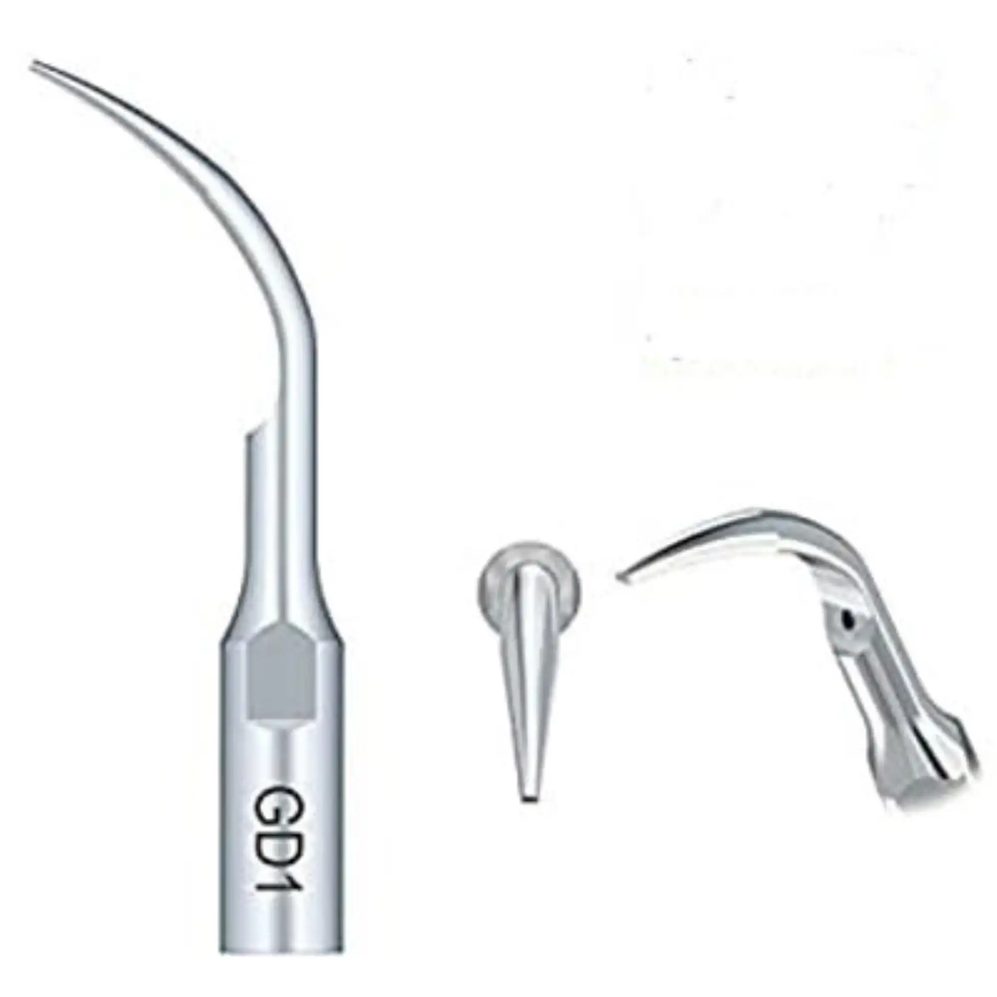Woodpecker DTE Ultrasonic Scaler Silver Tip GD1, Supragingival Scaling Tips, 5/Pk - DTE Ultrasonic Scaler Silver Tip, Supragingival Scaling Tips, GD1 - Image 1