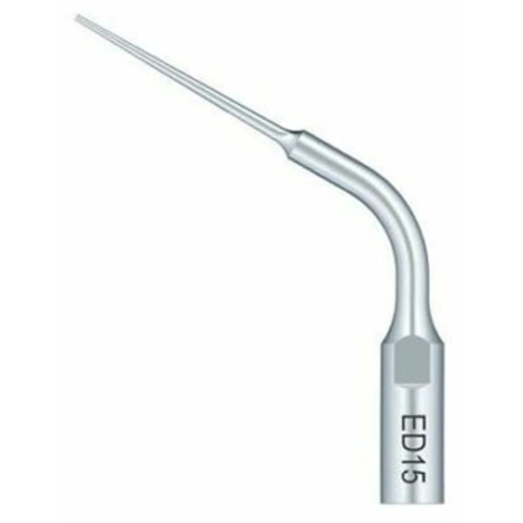 Woodpecker DTE Ultrasonic Endo Silver Tip (ED15), Diamond-Coated, 1/Pk - DTE Ultrasonic Endo, Silver Tip, 1/Pk, ED15 - Image 1
