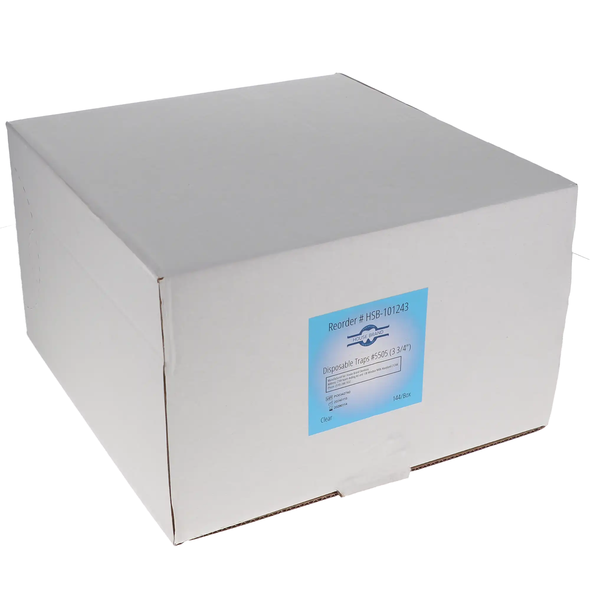 Disposable Cuspidor Trap, 3 3/4", Clear, 144/Pk, #5505, 101243 thumbnail 4