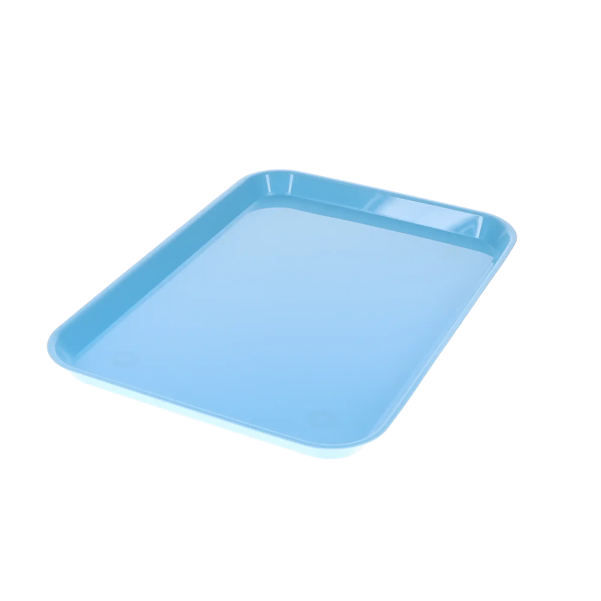 Set-Up Plastic Flat Trays, # B, Blue, 1/Pk, 108136 thumbnail 2