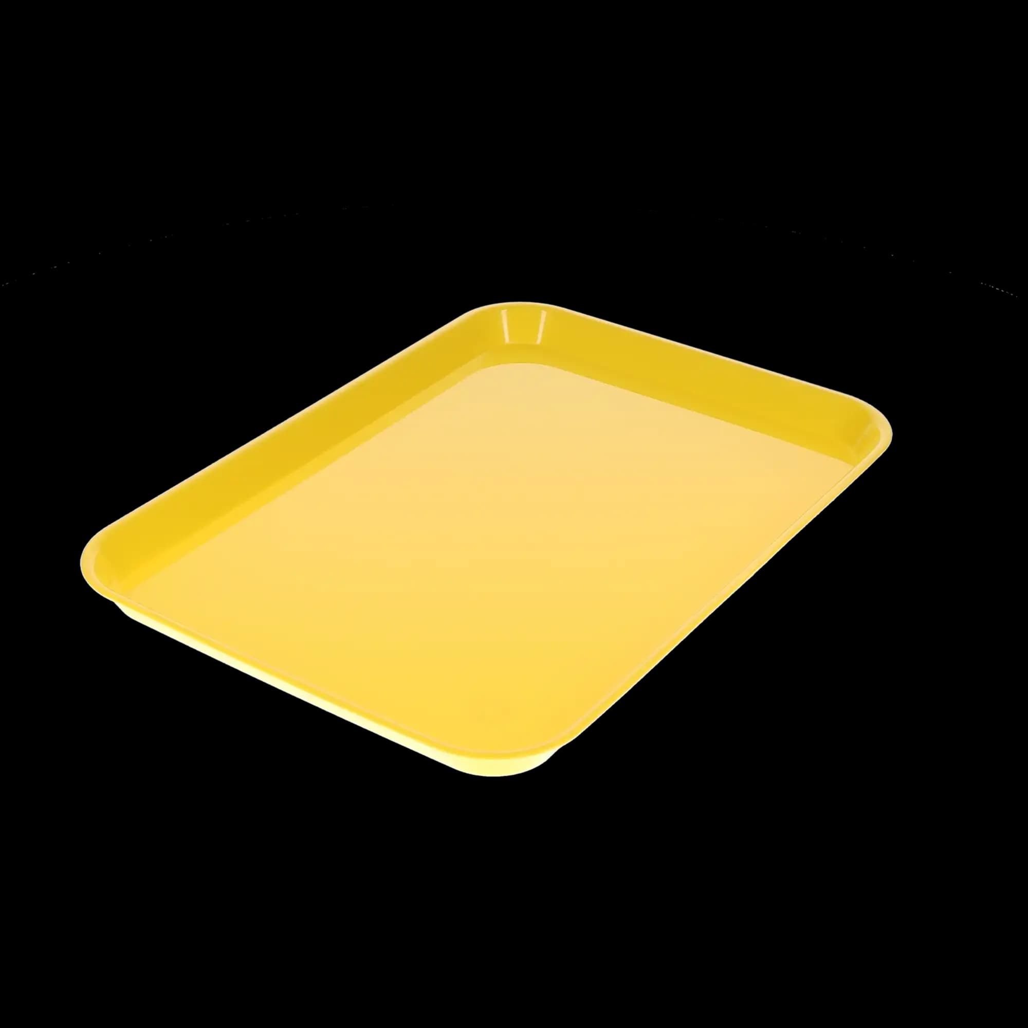 Set-Up Plastic Flat Trays, # B, Yellow, 1/Pk, 108137 thumbnail 2