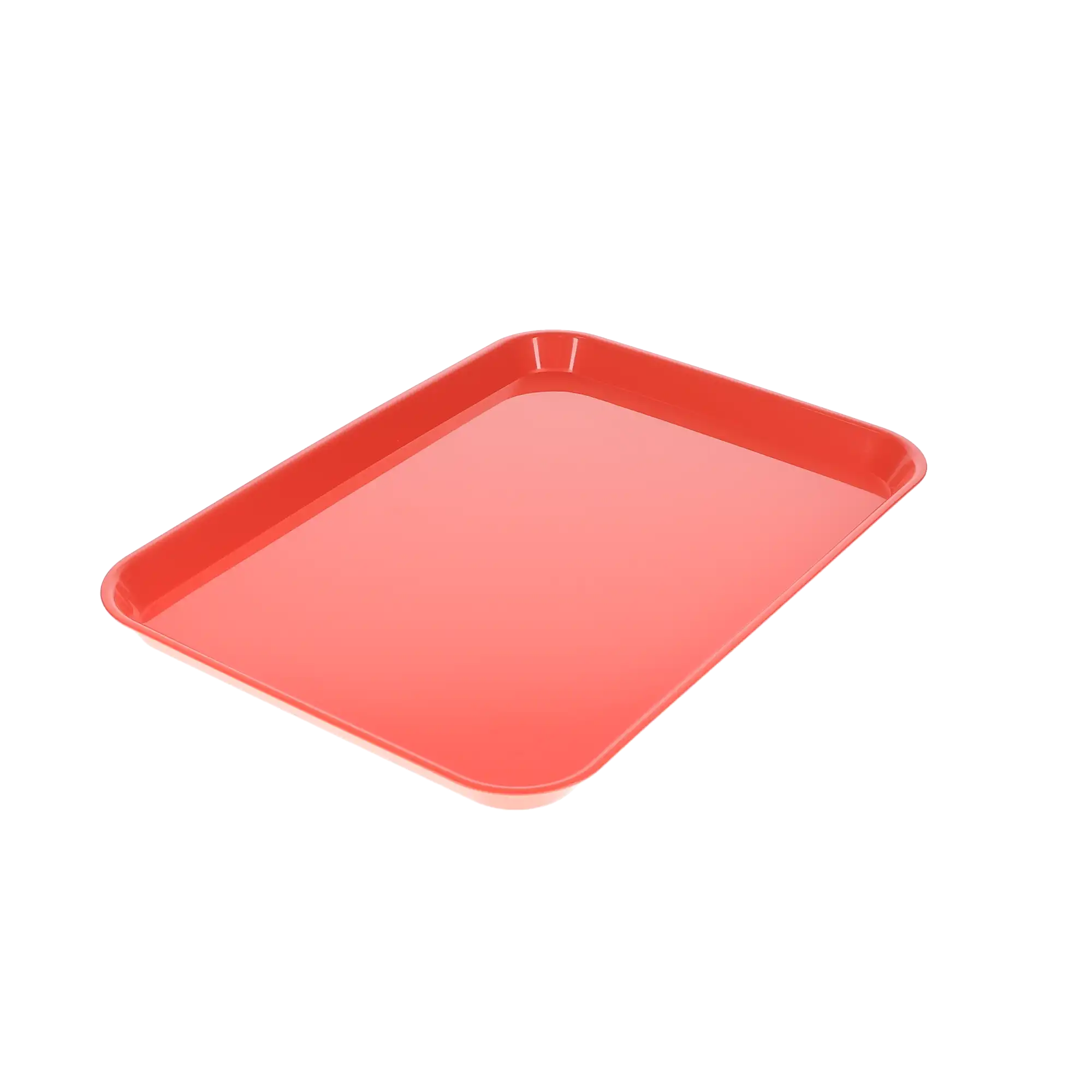 Set-Up Plastic Flat Tray, #B, Coral, 1/Pk, 108140 thumbnail 2
