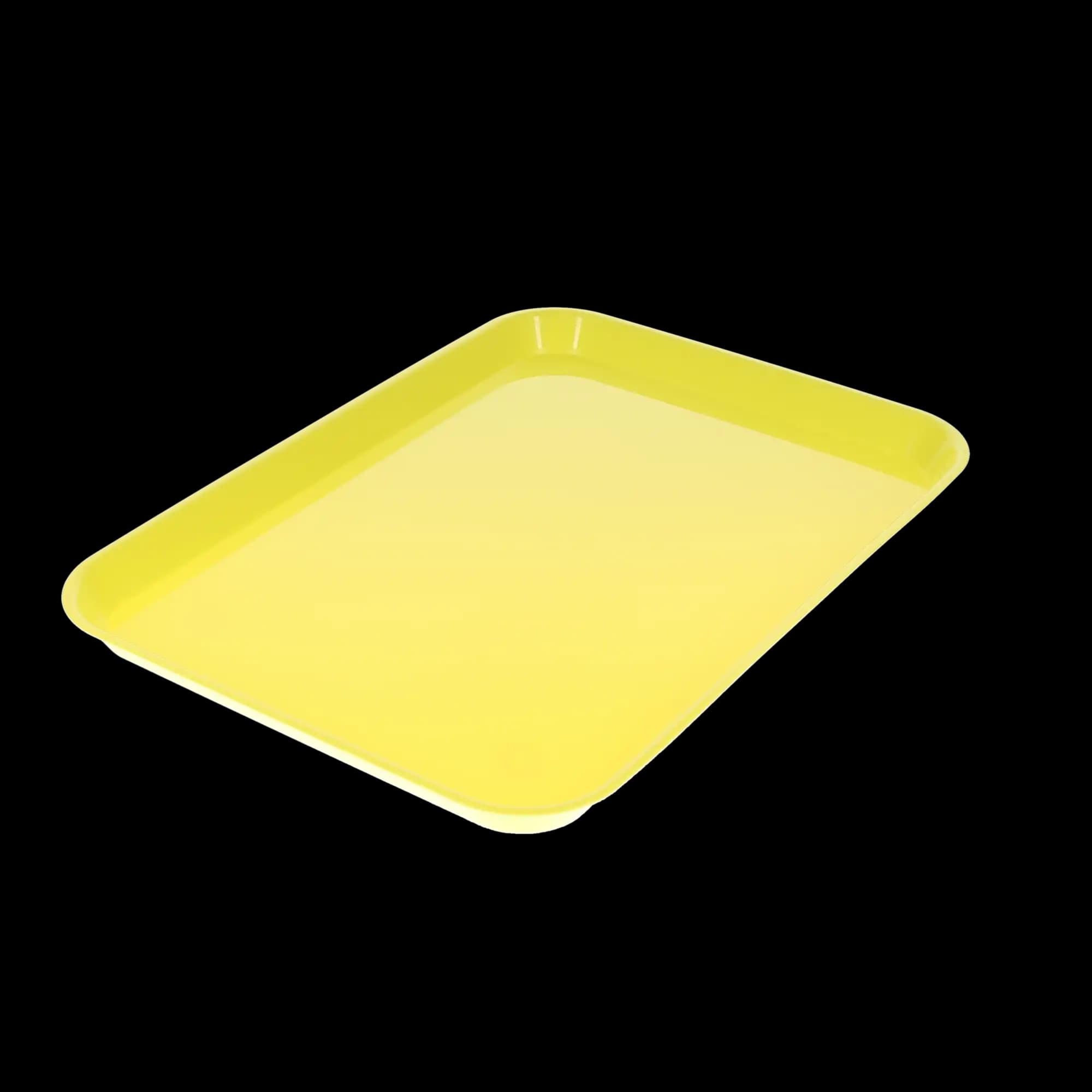 HSB Set-Up Plastic Flat Tray, #B, Neon Yellow, 1/Pk, 108148 thumbnail 2