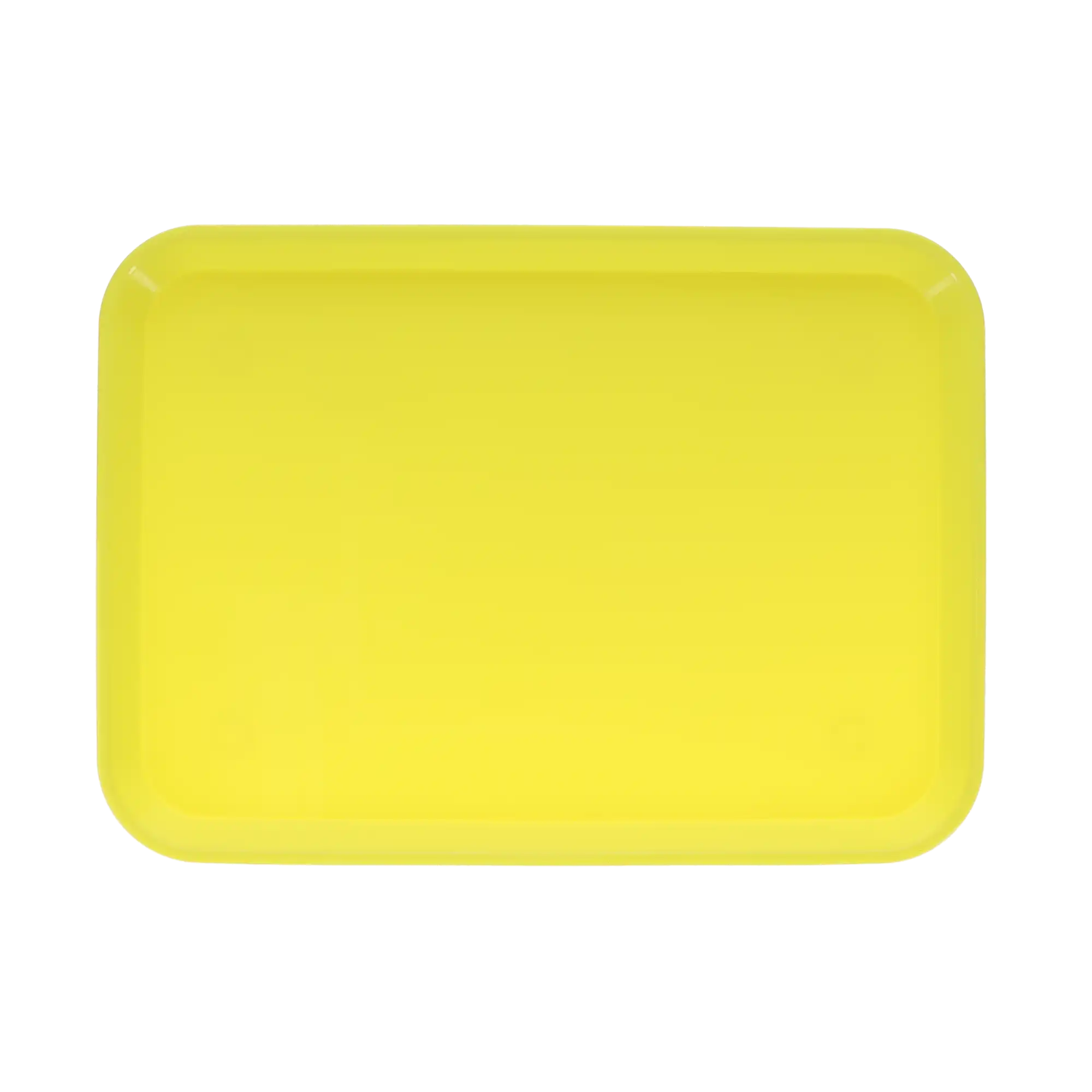 HSB Set-Up Plastic Flat Tray, #B, Neon Yellow, 1/Pk, 108148 thumbnail 3