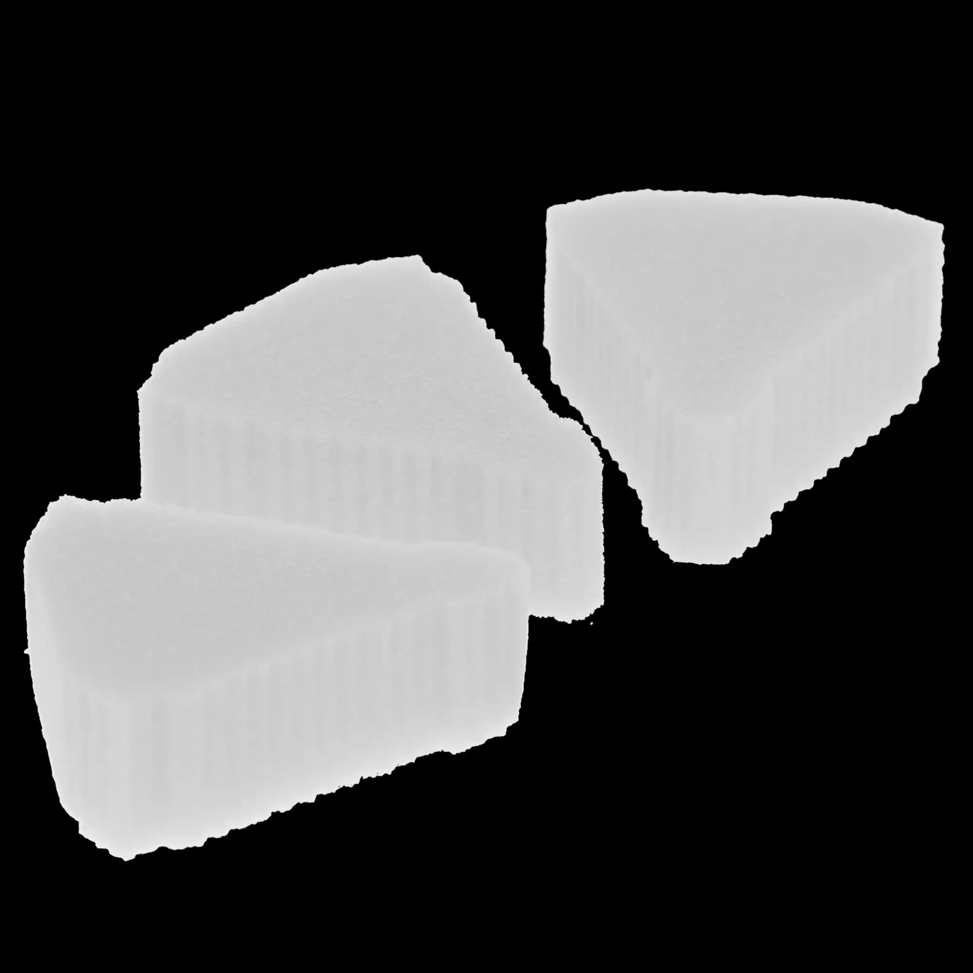 HSB Endo Foam Inserts, Triangle, White, 48/Pk, 108180 thumbnail 2